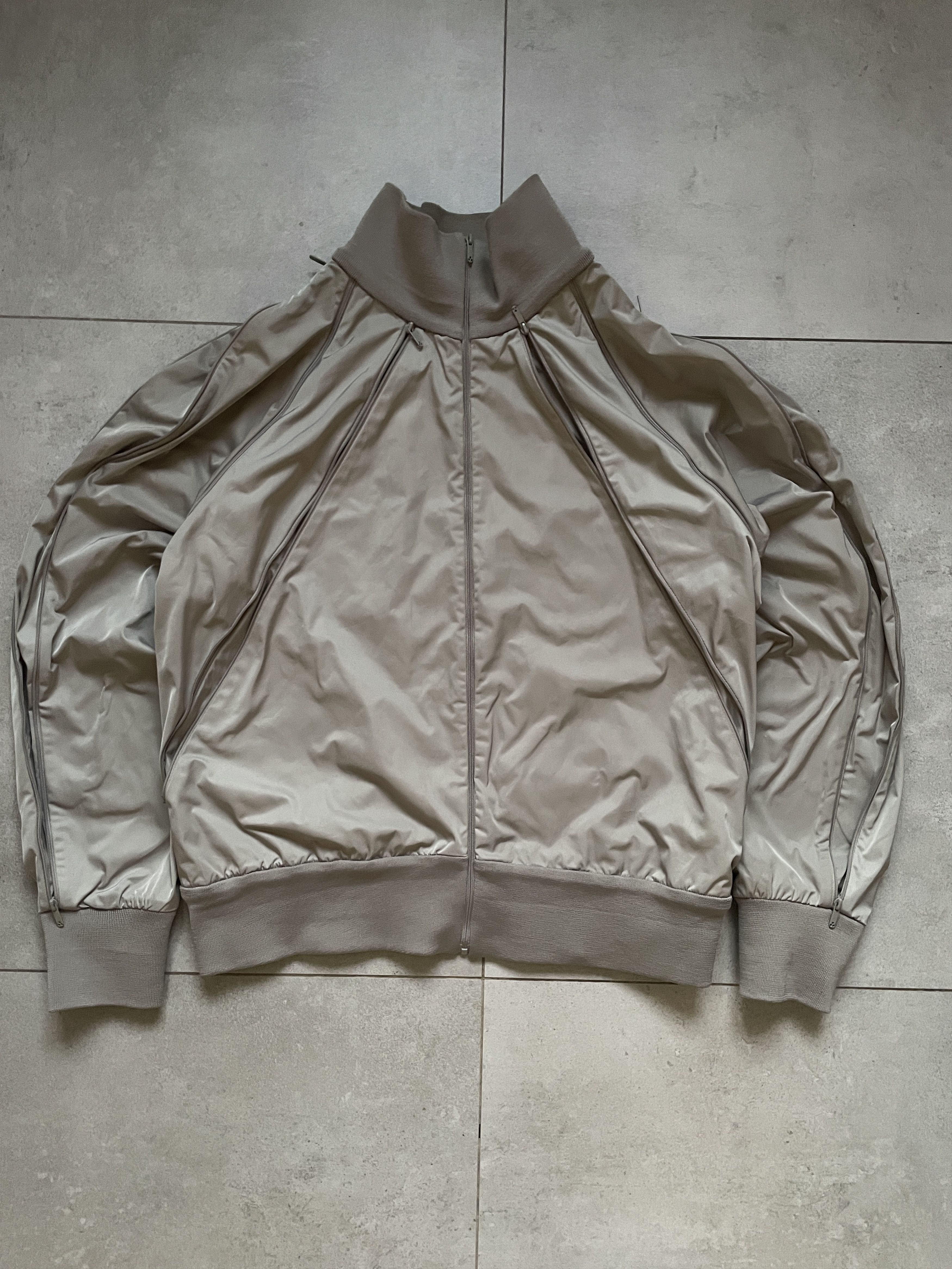 G-Star G STAR RAW X MARC NEWSMAN GRAY ZIPPER BOMBER JACKET Size US L / EU 52-54 / 3 - 4 Thumbnail