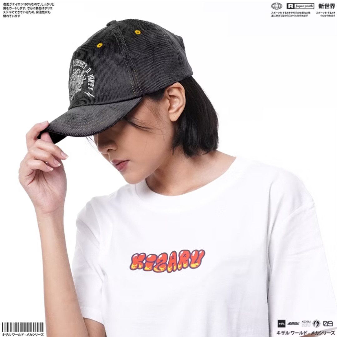Anime One Piece Monkey d Luffy grey Cap Size ONE SIZE - 4 Thumbnail