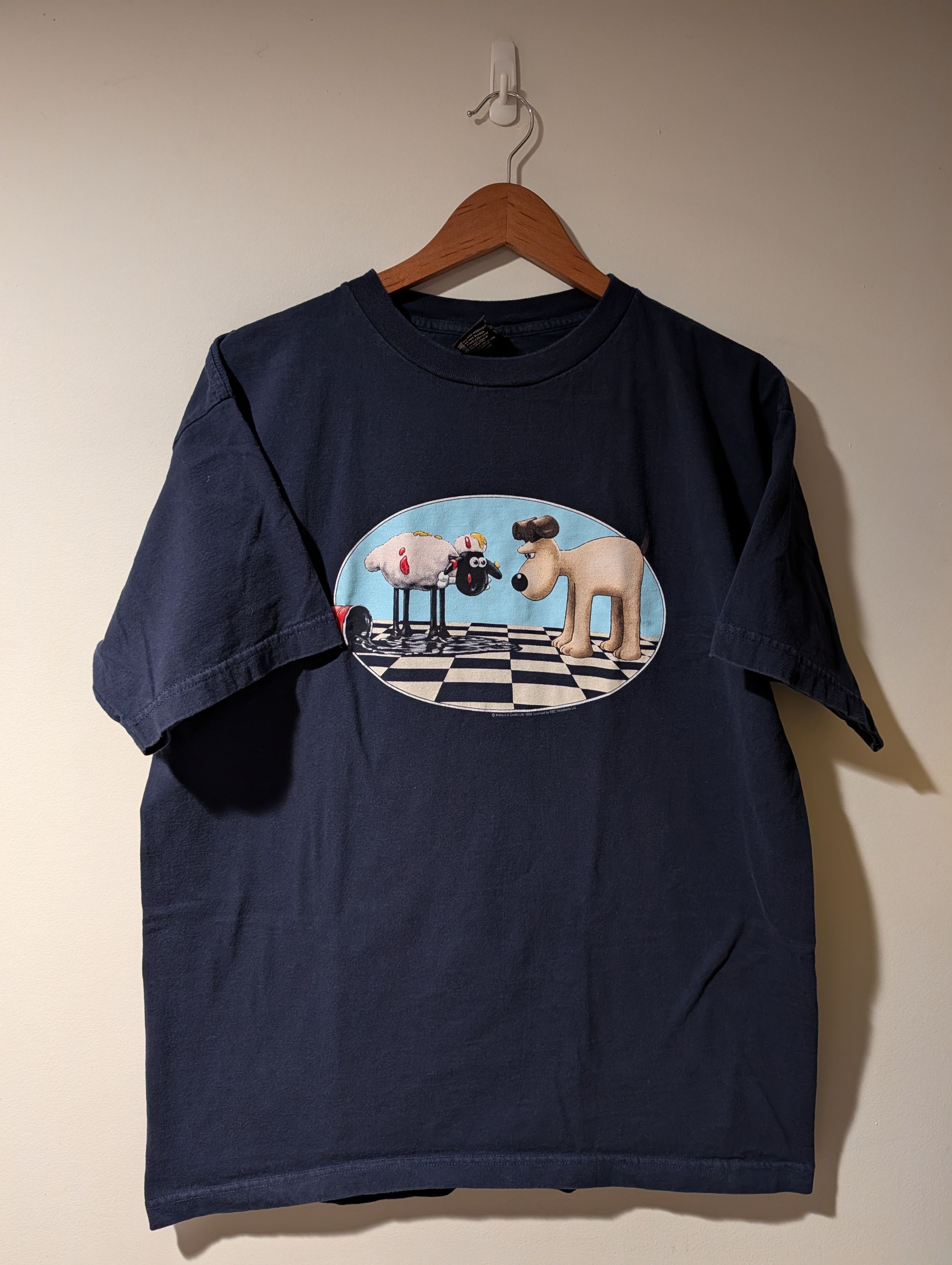 Cartoon Network Wallace & Gromit T-Shirt Aardman Animation Cartoon Graphic Size US XL / EU 56 / 4 - 1 Thumbnail
