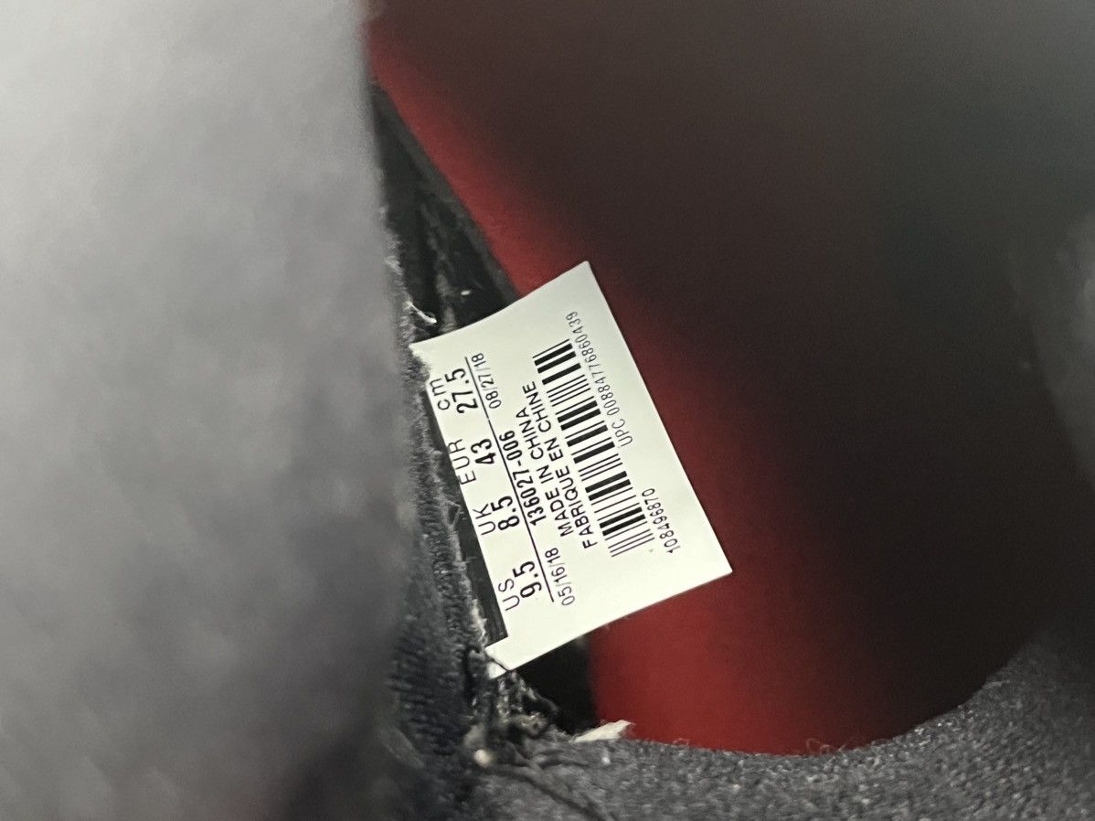 Jordan Brand Air Jordan 5 Retro Black Satin Red With Box Size US 9.5 / EU 42-43 - 7 Thumbnail