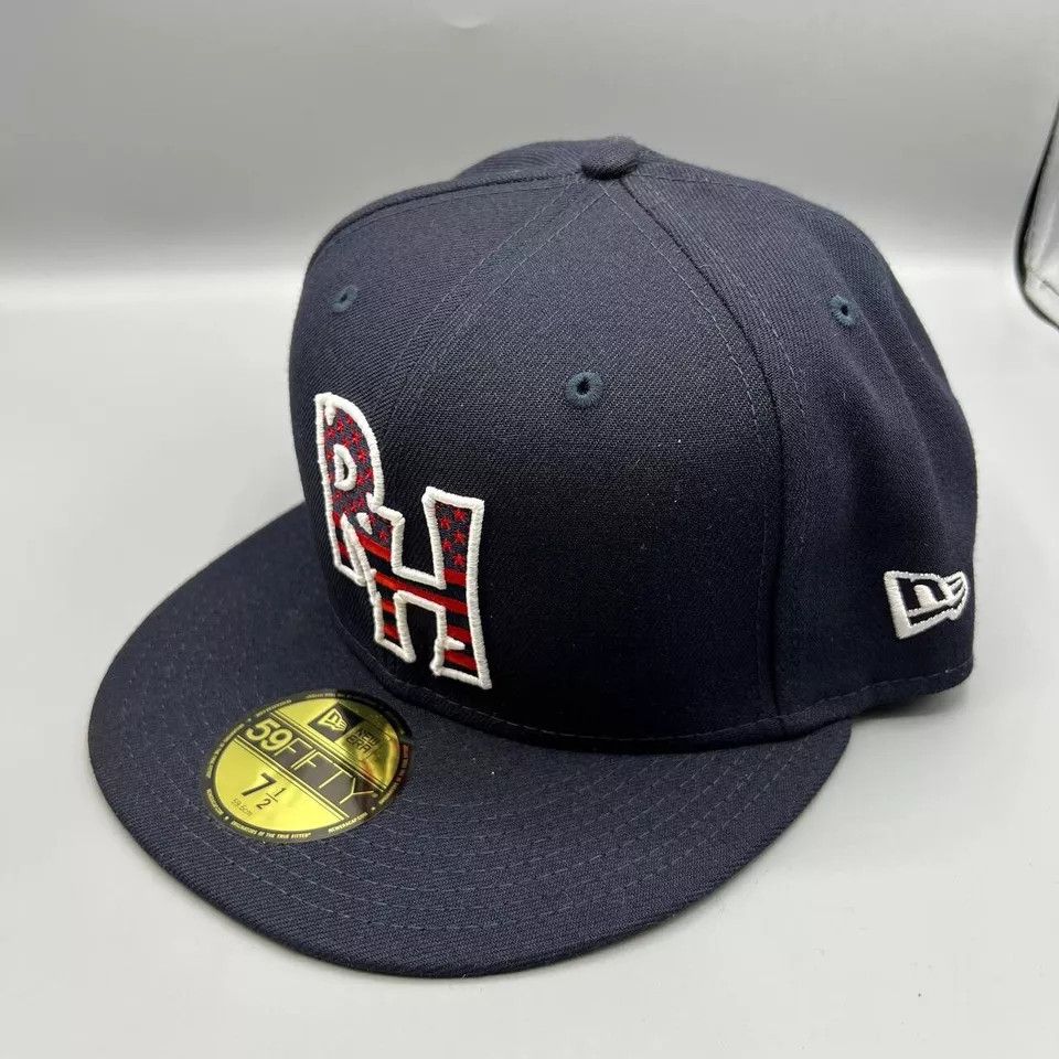New Era Midland RockHounds Hat Men 7 1/2 Black MiLB Fitted Cap New Size ONE SIZE - 3 Thumbnail
