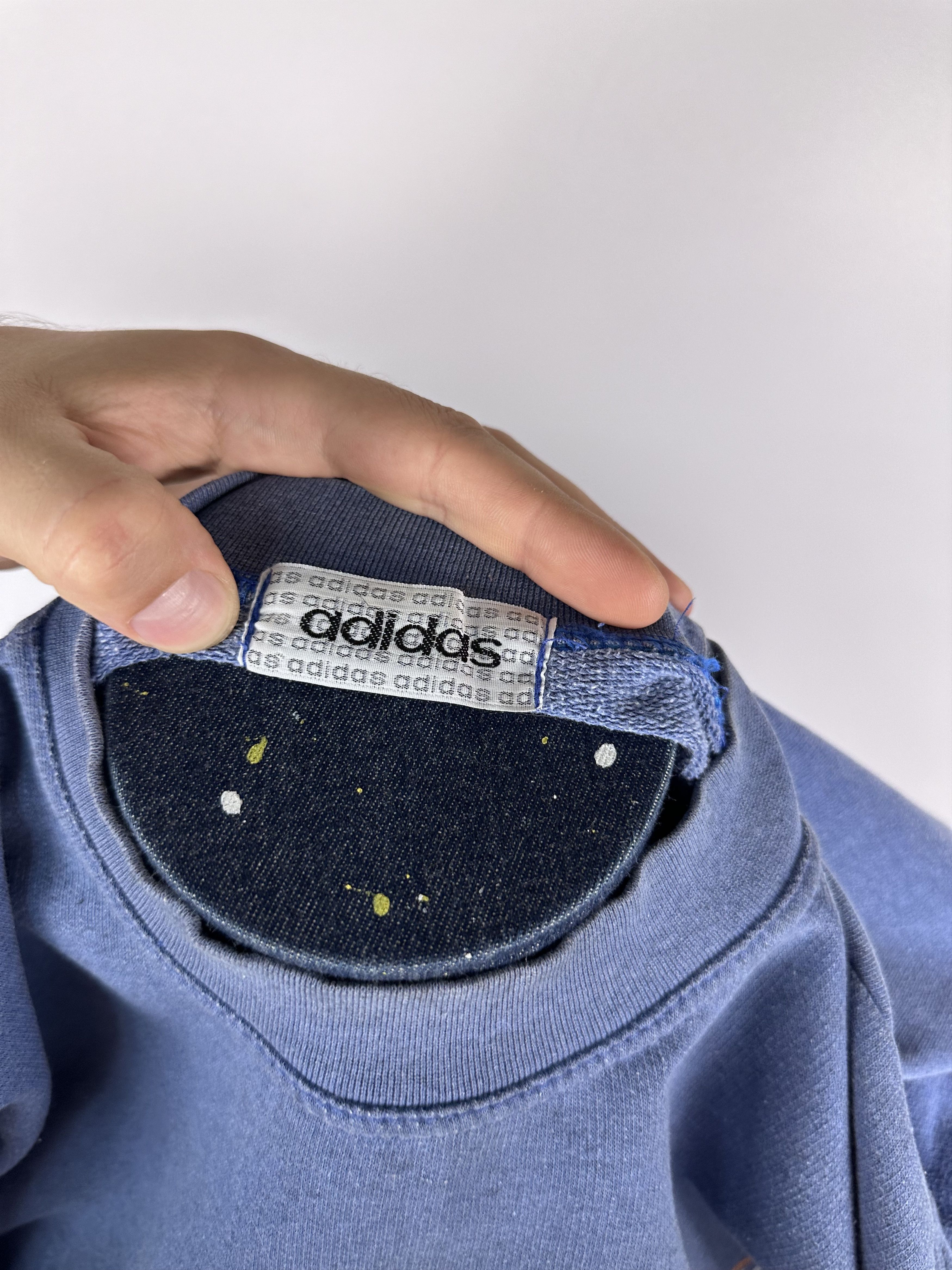 Adidas × Vintage Adidas Originals Sweatshirt Vintage 90s Blue Mens size S Size US S / EU 44-46 / 1 - 10 Thumbnail