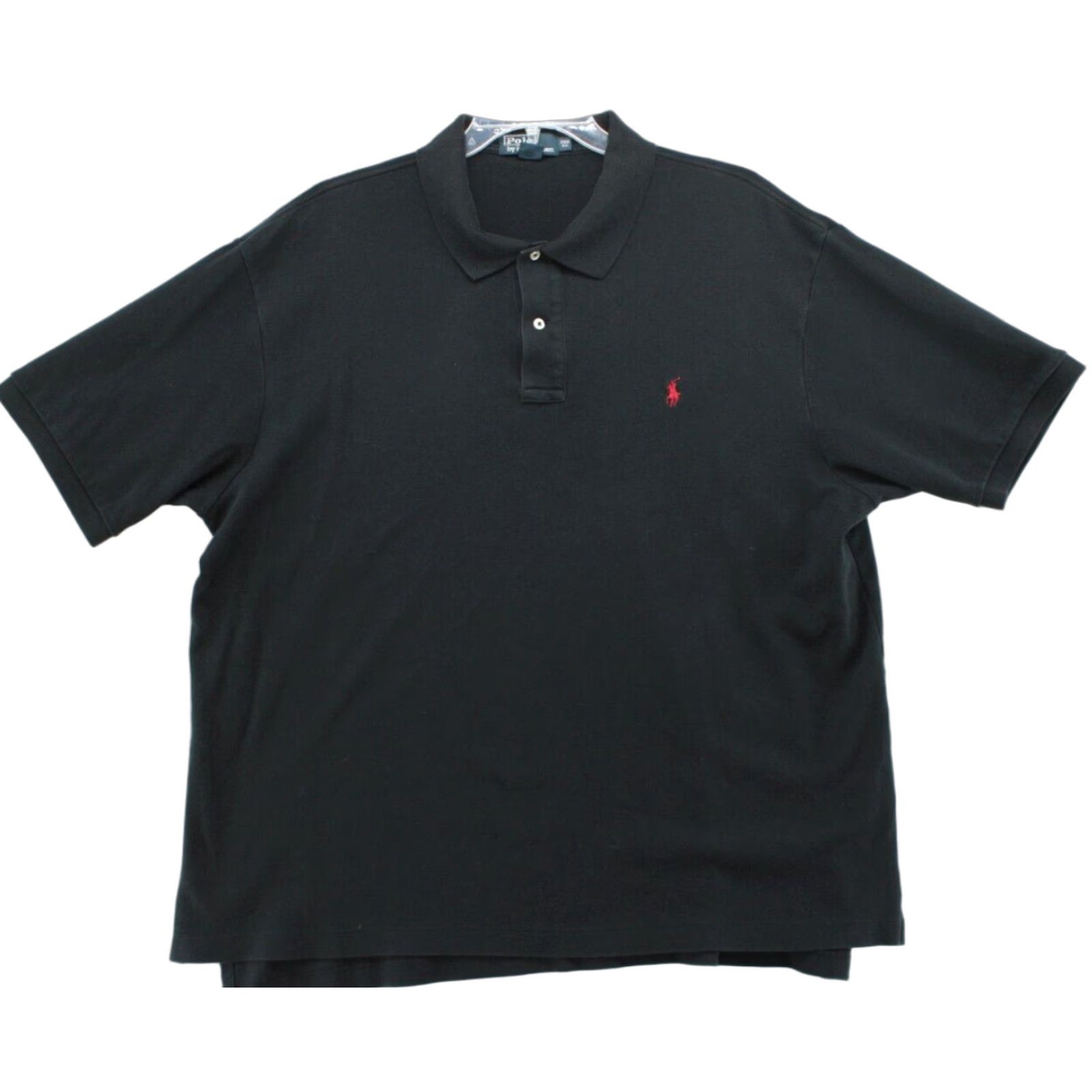 Ralph Lauren VINTAGE Polo Ralph Lauren Polo Shirt Big 2XB Black Red Pony Men’s Polo Shirt Casual Office Preppy Logo 54 Chest Mens Size US XXL / EU 58 / 5 - 1 Thumbnail