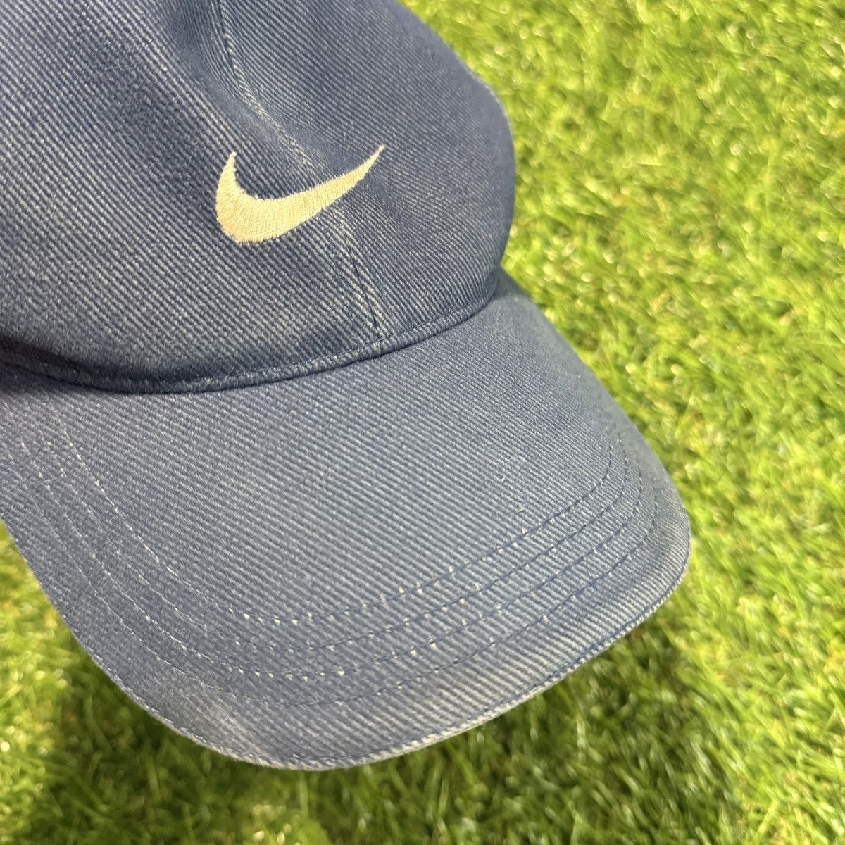Nike Vintage Nike Denim Snapback Size ONE SIZE - 6 Thumbnail