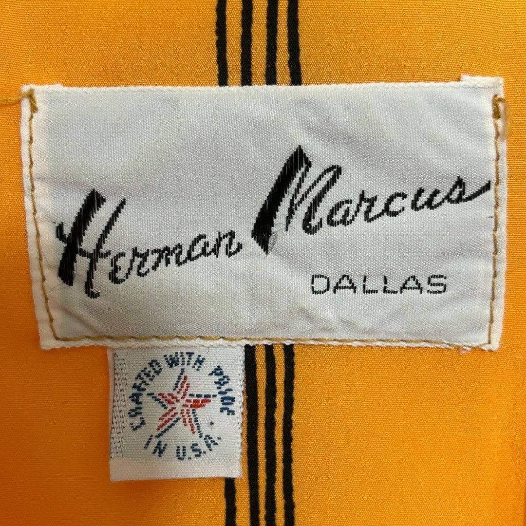 Other Vintage Herman Marcus Yellow Striped Long-Sleeve Dress & Bel Size M / US 6-8 / IT 42-44 - 4 Thumbnail
