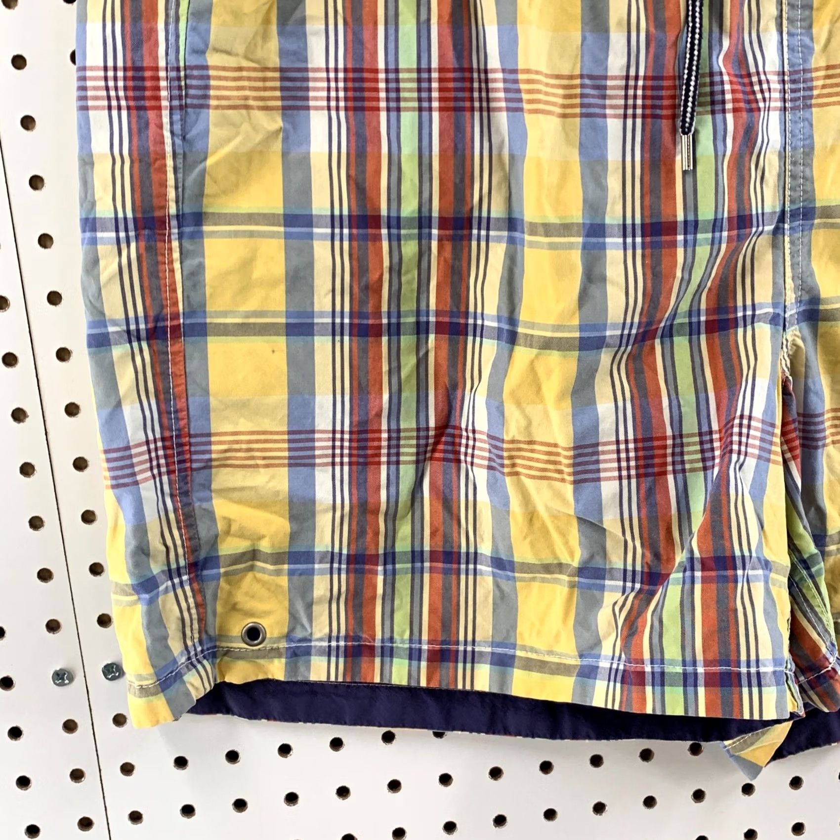Polo Ralph Lauren VINTAGE Polo Ralph Lauren Shorts Reversible Navy Bue Yellow Plaid Pony XL Men Size US XL / EU 56 / 4 - 4 Thumbnail