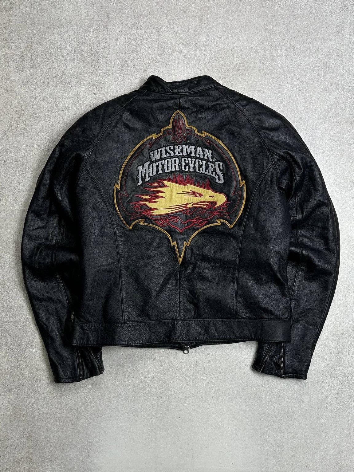 Genuine Leather Vintage Wiseman Motor Cycles Genuine Leather Moto Jacket M Size US M / EU 48-50 / 2 - 1 Thumbnail