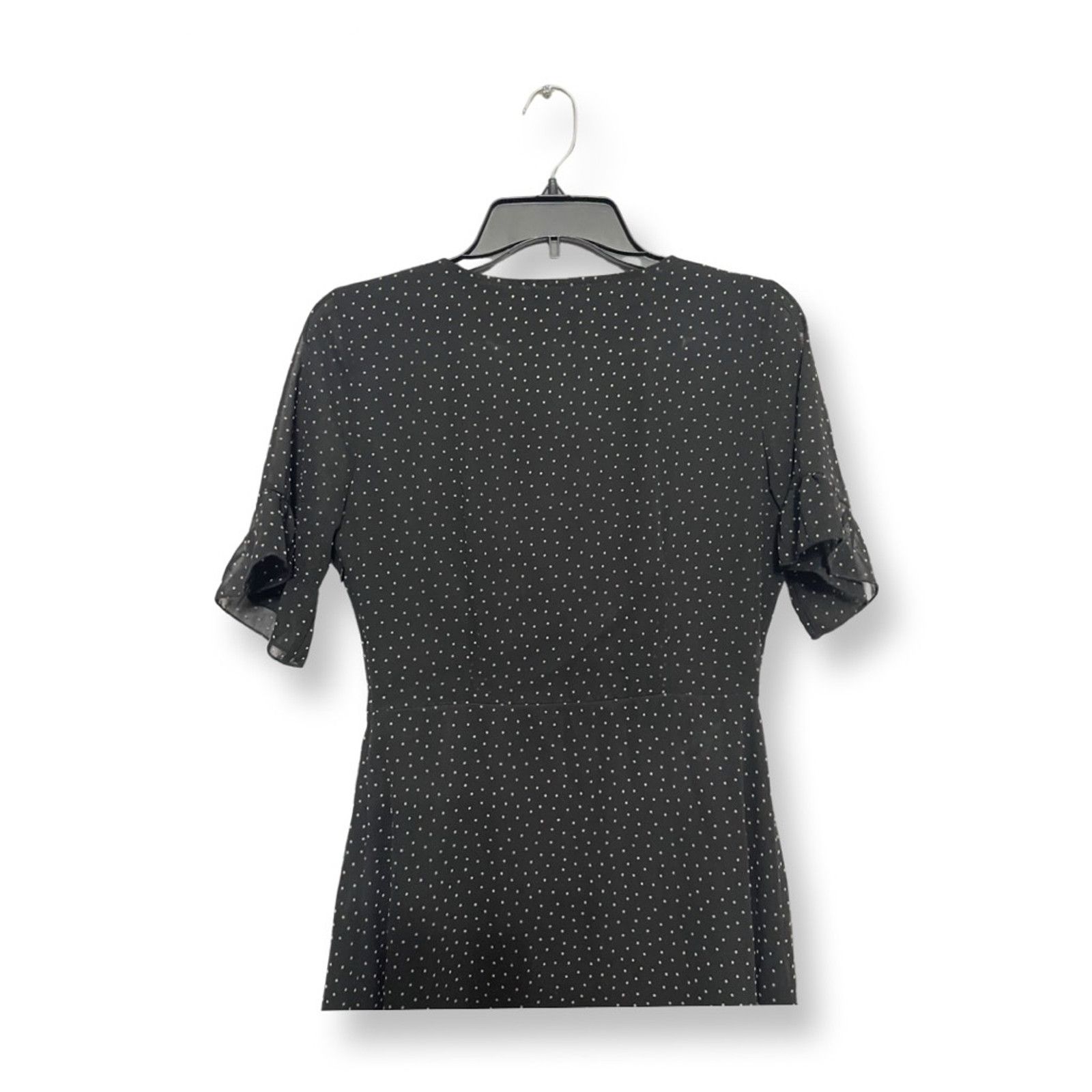 Other Lulus Mini Dress Polka Dot Print Ruffle Black/White W S NWOT Size S / US 4 / IT 40 - 8 Thumbnail