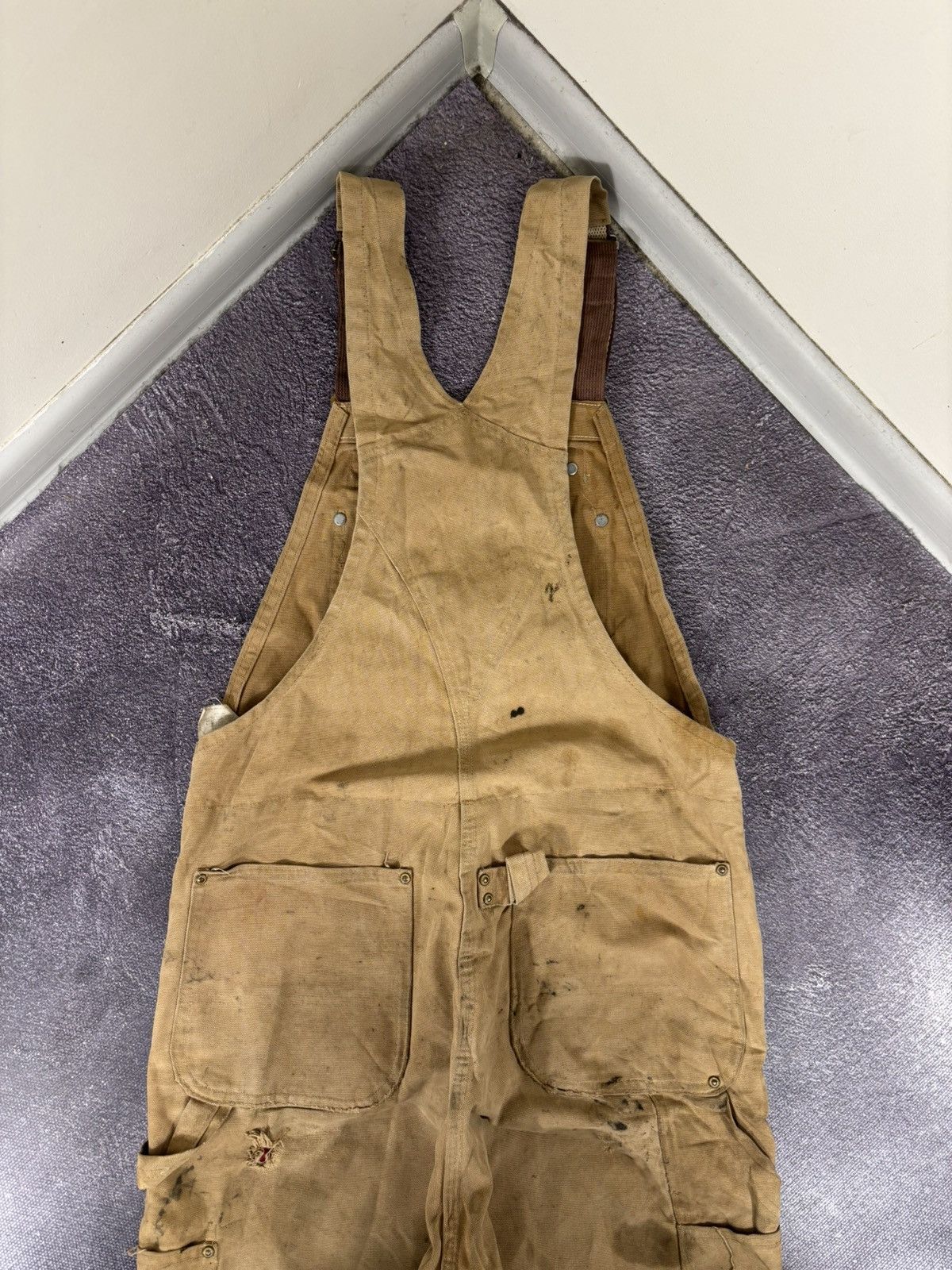Carhartt Vintage Carhartt 1990s Duck Canvas Double Knee Bib Overalls Size US 34 / EU 50 - 23 Thumbnail