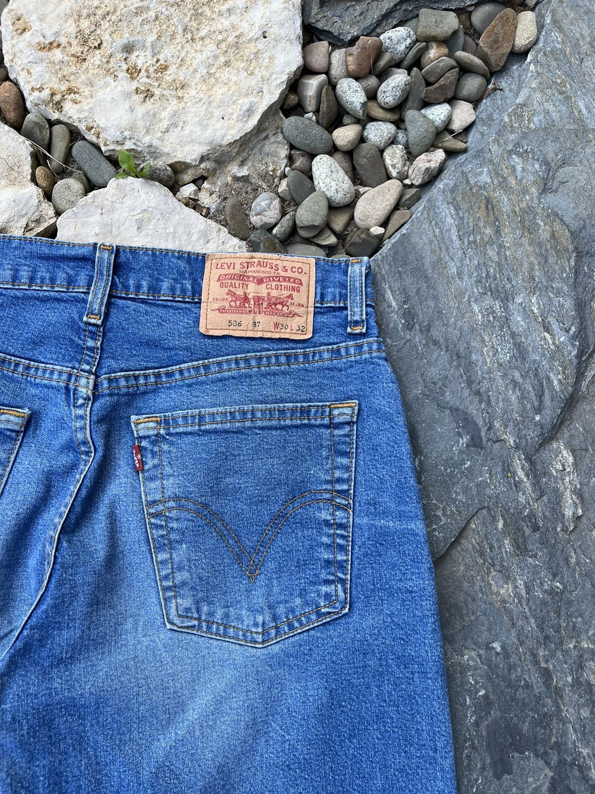 Levi's × Levi's Vintage Clothing × Vintage Vintage Levi’s 586 87 flared jeans 30x32 baggy regular denim Size US 30 / EU 46 - 15 Thumbnail