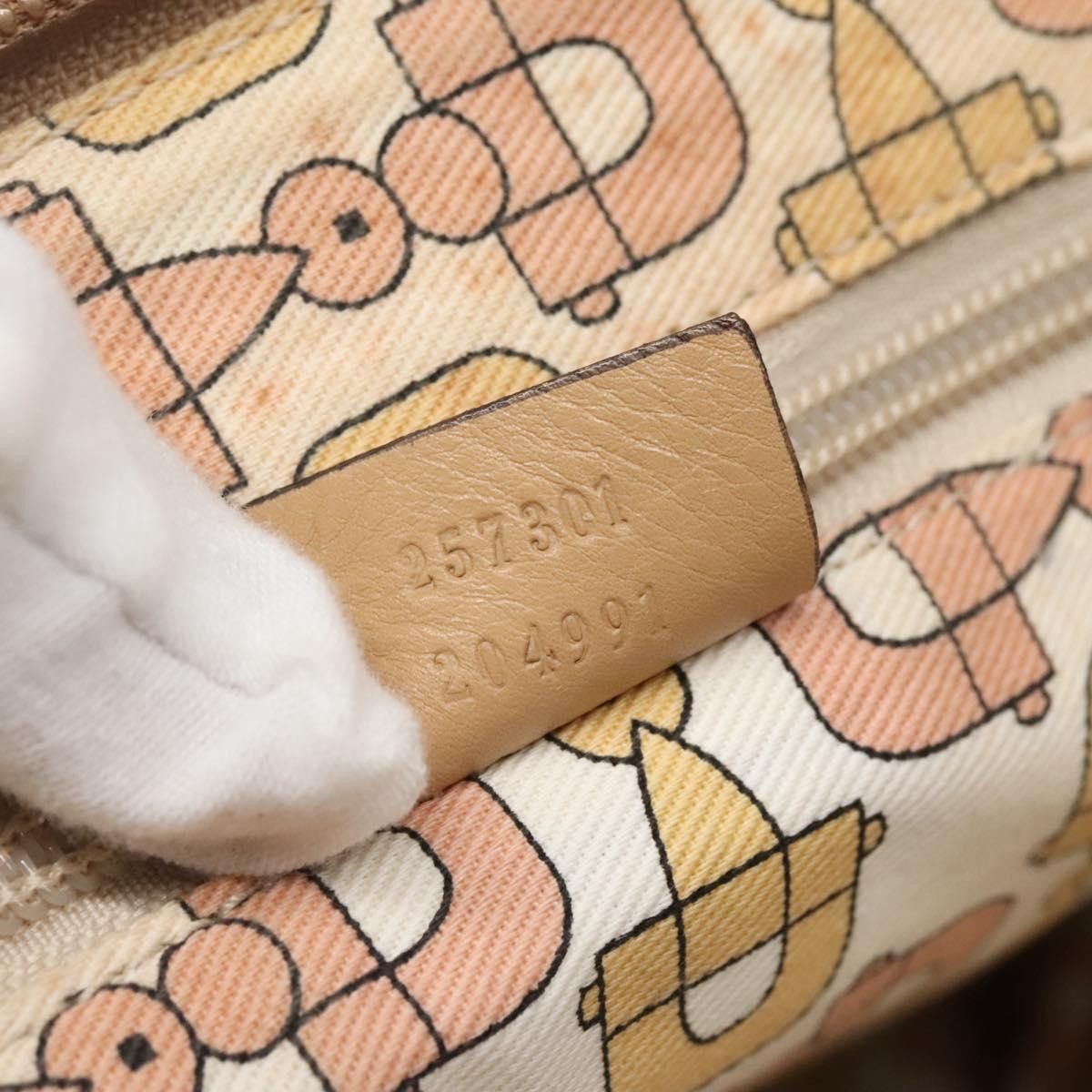 Gucci GUCCI Guccissima Shoulder Bag Canvas Beige Silver Size ONE SIZE - 21 Thumbnail