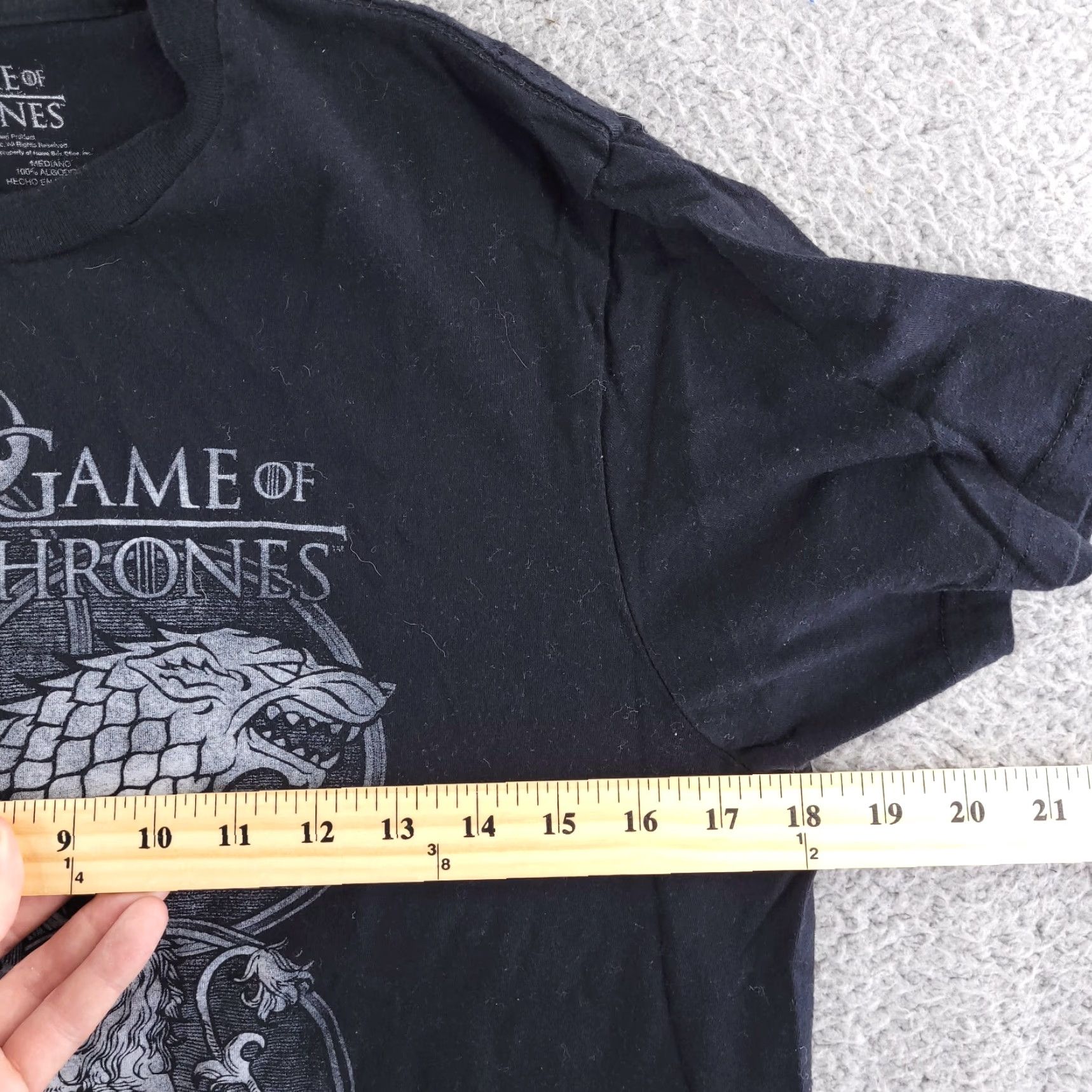 Vintage Game Of Thrones Slim Fit T Shirt Mens Medium Black Short Sleeve Crewneck Size US M / EU 48-50 / 2 - 4 Thumbnail