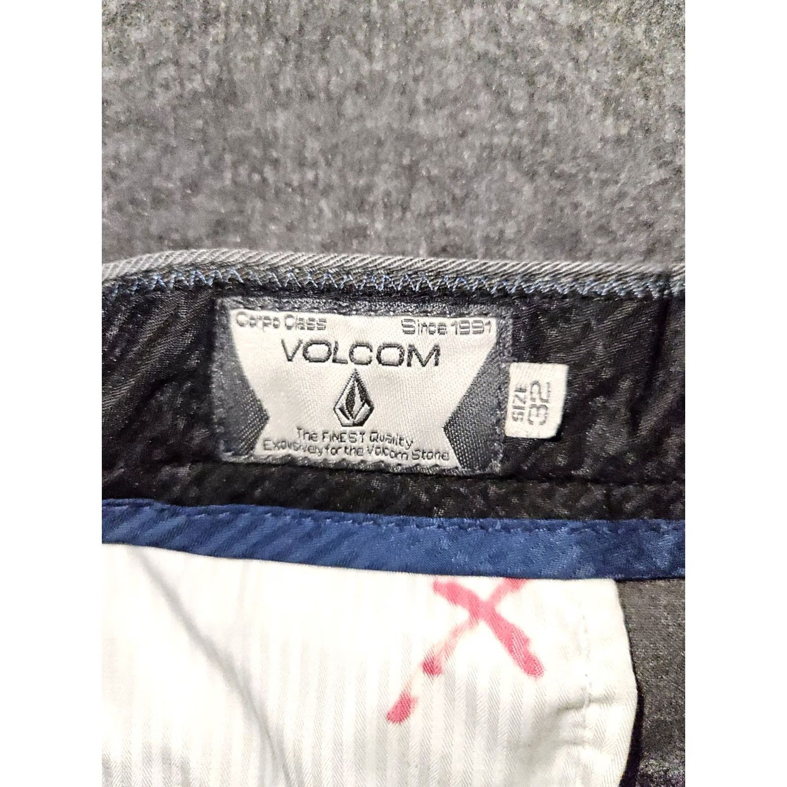 Volcom Volcom Vmonty Chino Pants Men 32 Gray Low Rise Straight Logo Pockets Casual/Workwear Size US 32 / EU 48 - 2 Thumbnail