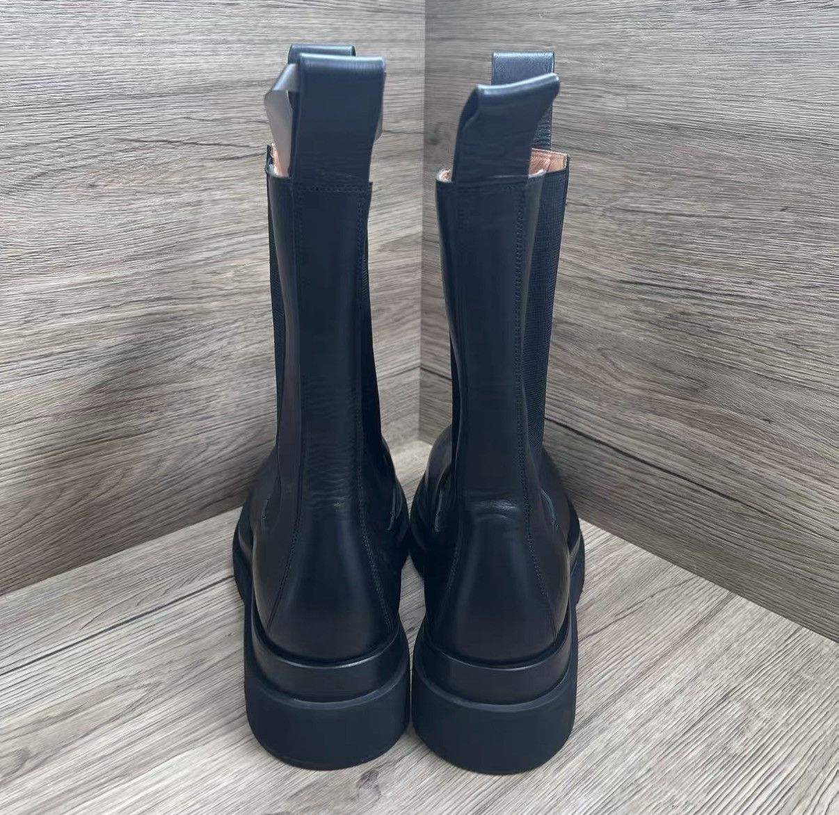 Bottega Veneta Bottega Veneta Black Platform Knee-High Boots J41 Size US 9 / IT 39 - 4 Thumbnail