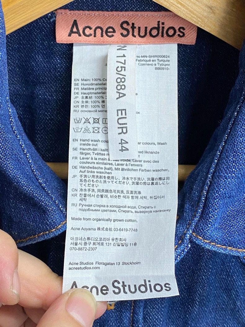 Acne Studios Acne Studios Original ox denim shirt Size US S / EU 44-46 / 1 - 3 Thumbnail