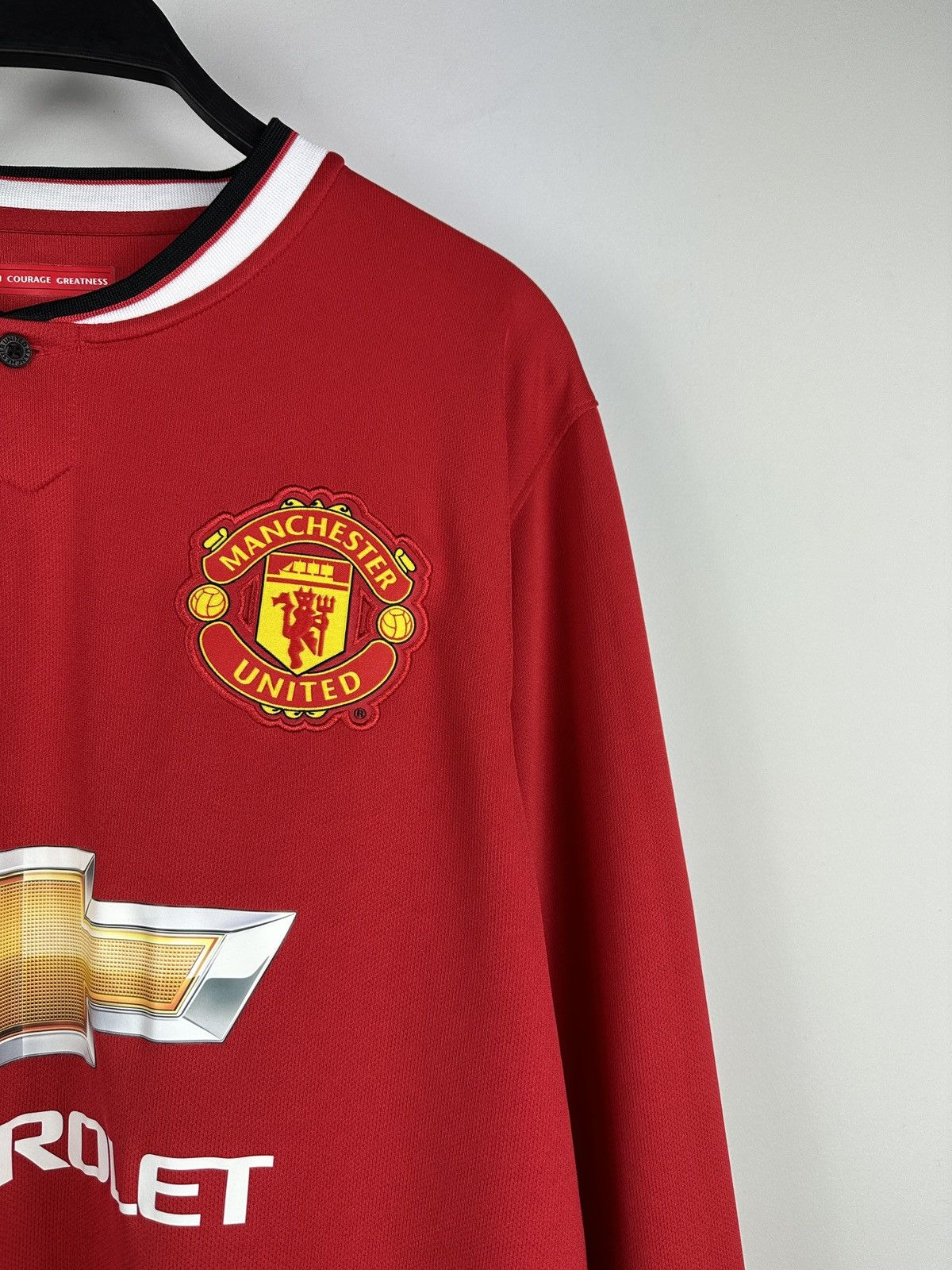 Nike #4 Jones Manchester United Nike Long Sleeve Soccer Jersey Size US M / EU 48-50 / 2 - 3 Thumbnail