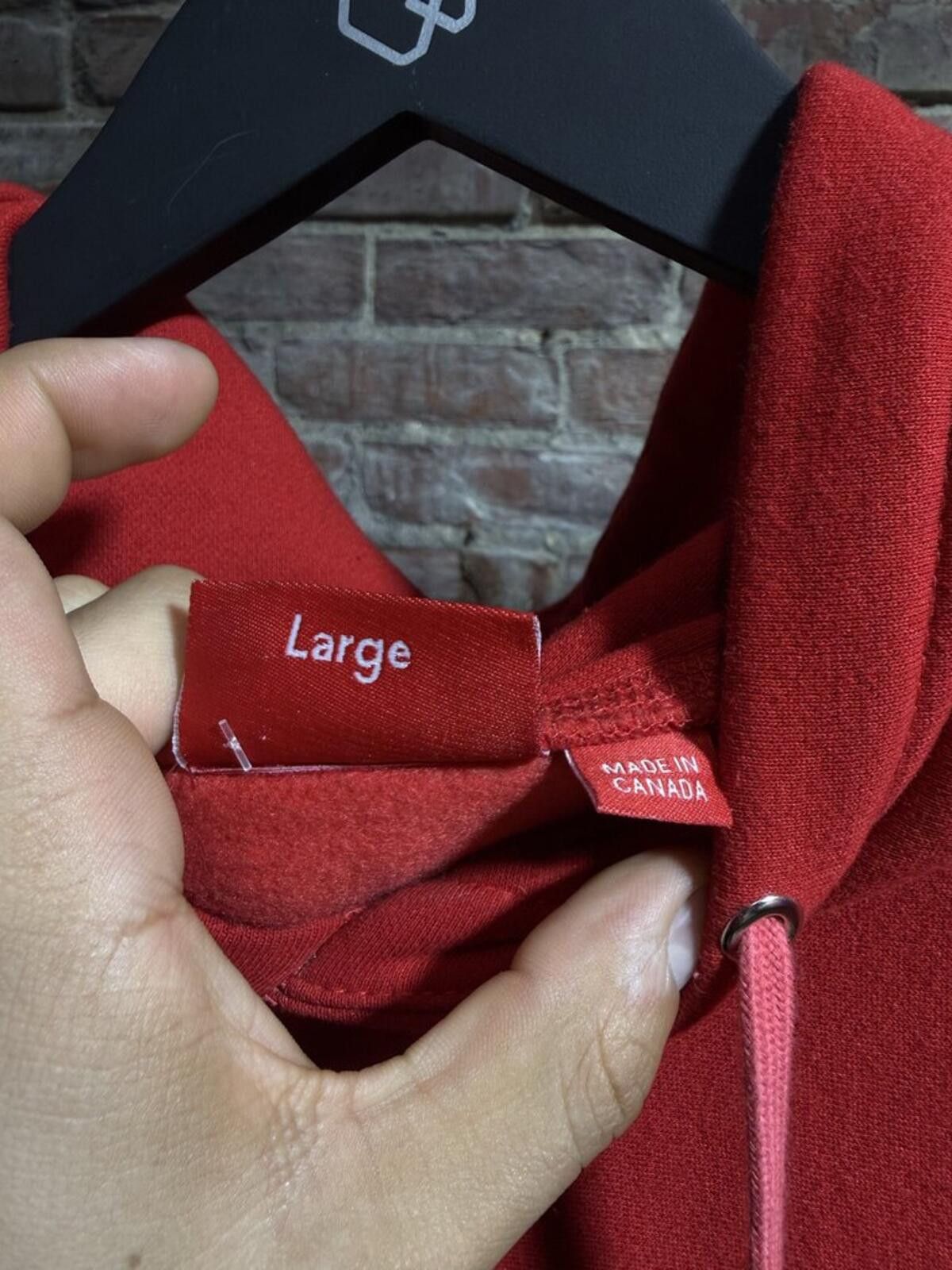 Supreme Supreme Bandana Box Logo Hoodie Red Sz. L Size ONE SIZE - 3 Thumbnail