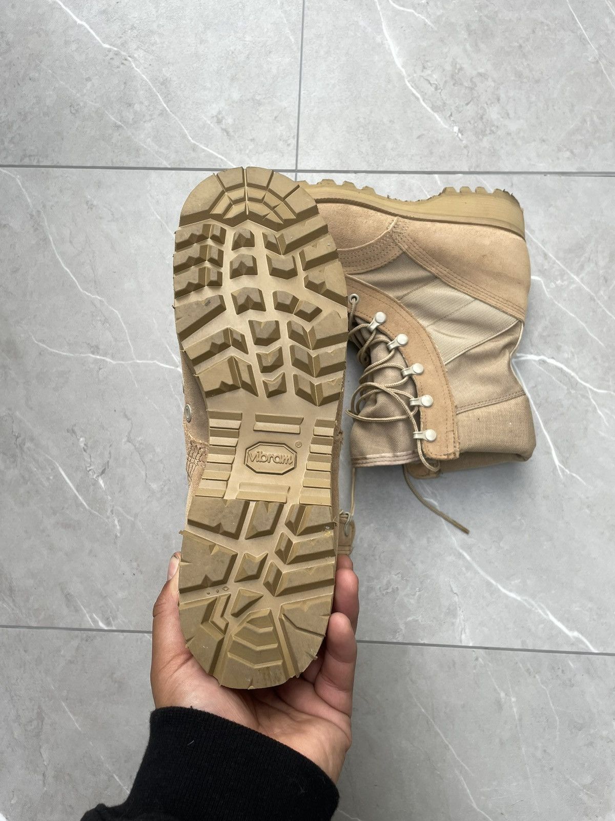Vintage Vintage Military Tan Desert Boots Size US 10.5 / EU 43-44 - 7 Thumbnail