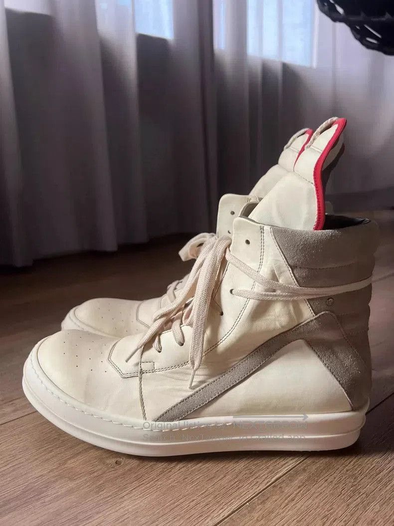 Rick Owens Rick Owens Cream Color Suede High Top Sneakers. Size US 10.5 / EU 43-44 - 7 Thumbnail