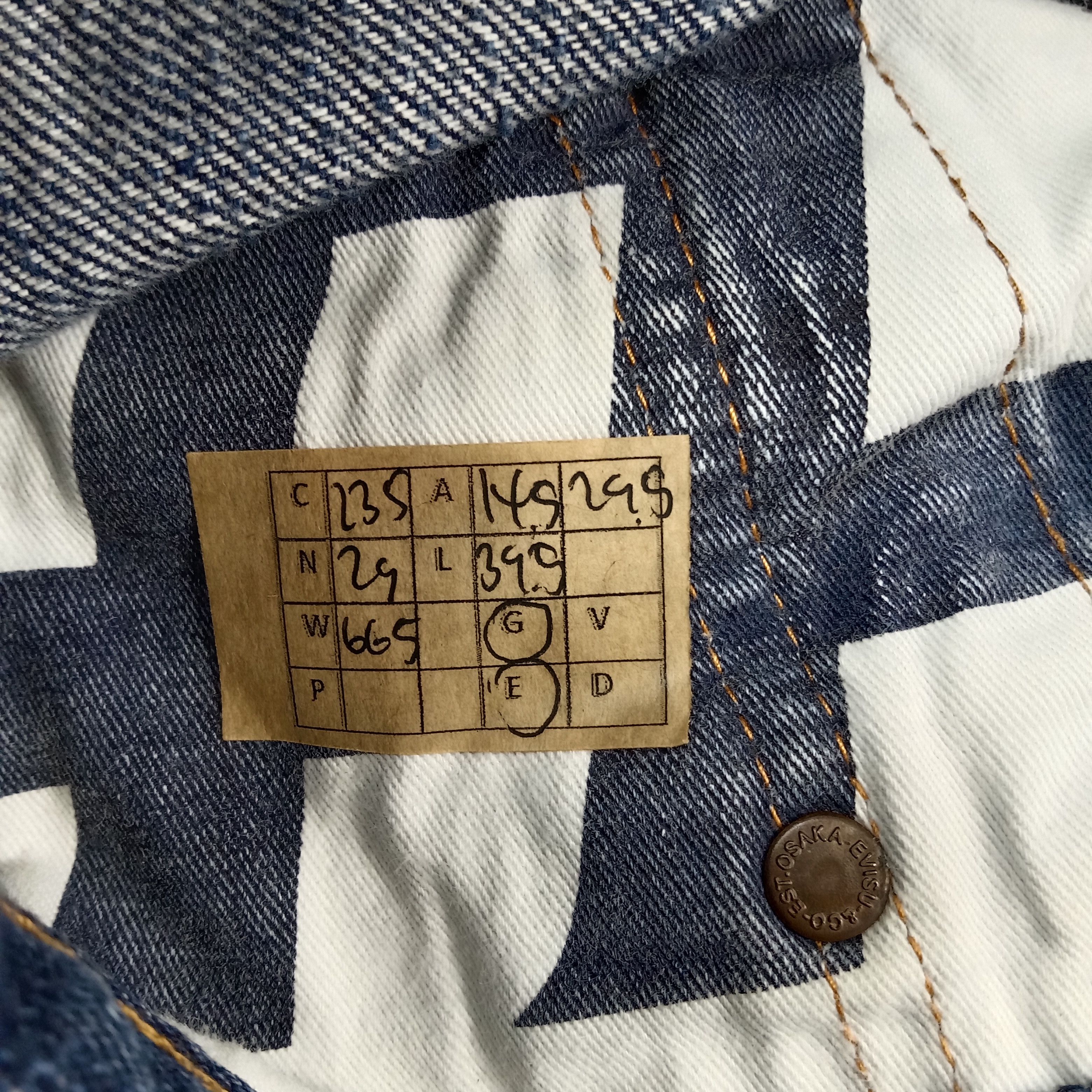 Evisu Evisu Japanese Brand Daicock Custom Denim Jeans c235n29 Size US 29 - 17 Thumbnail