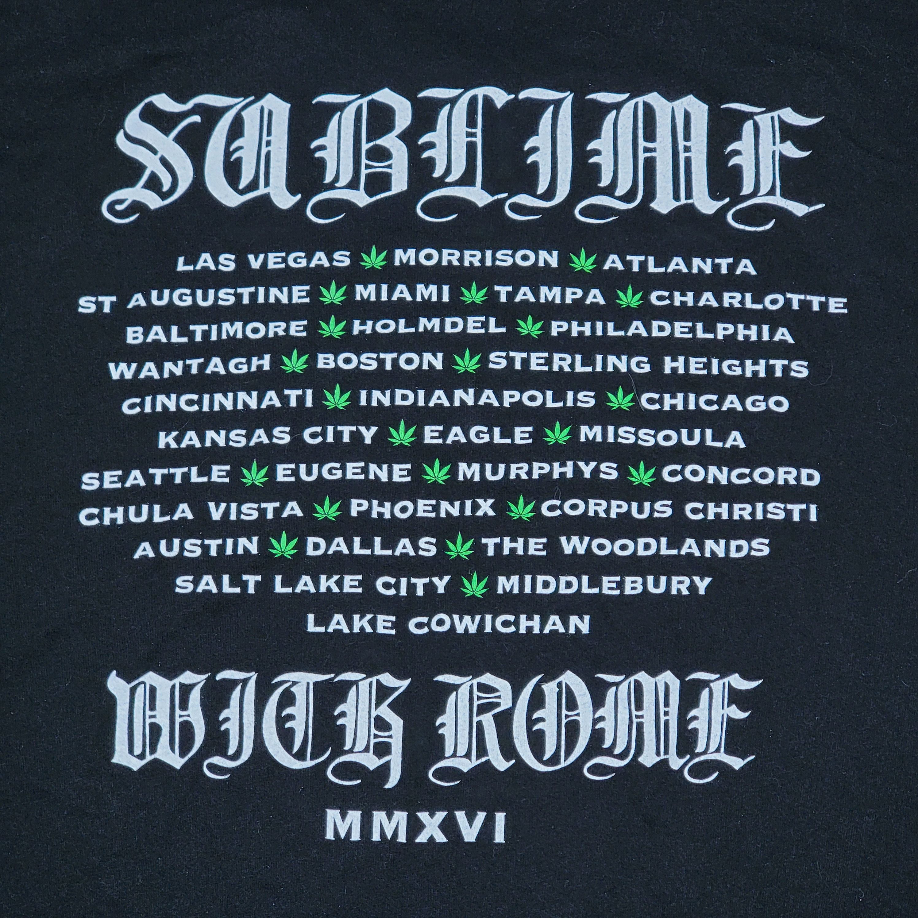 Other Sublime SS Black Unisex Tee "With Rome Tour" - Size XL Size US XL / EU 56 / 4 - 4 Thumbnail