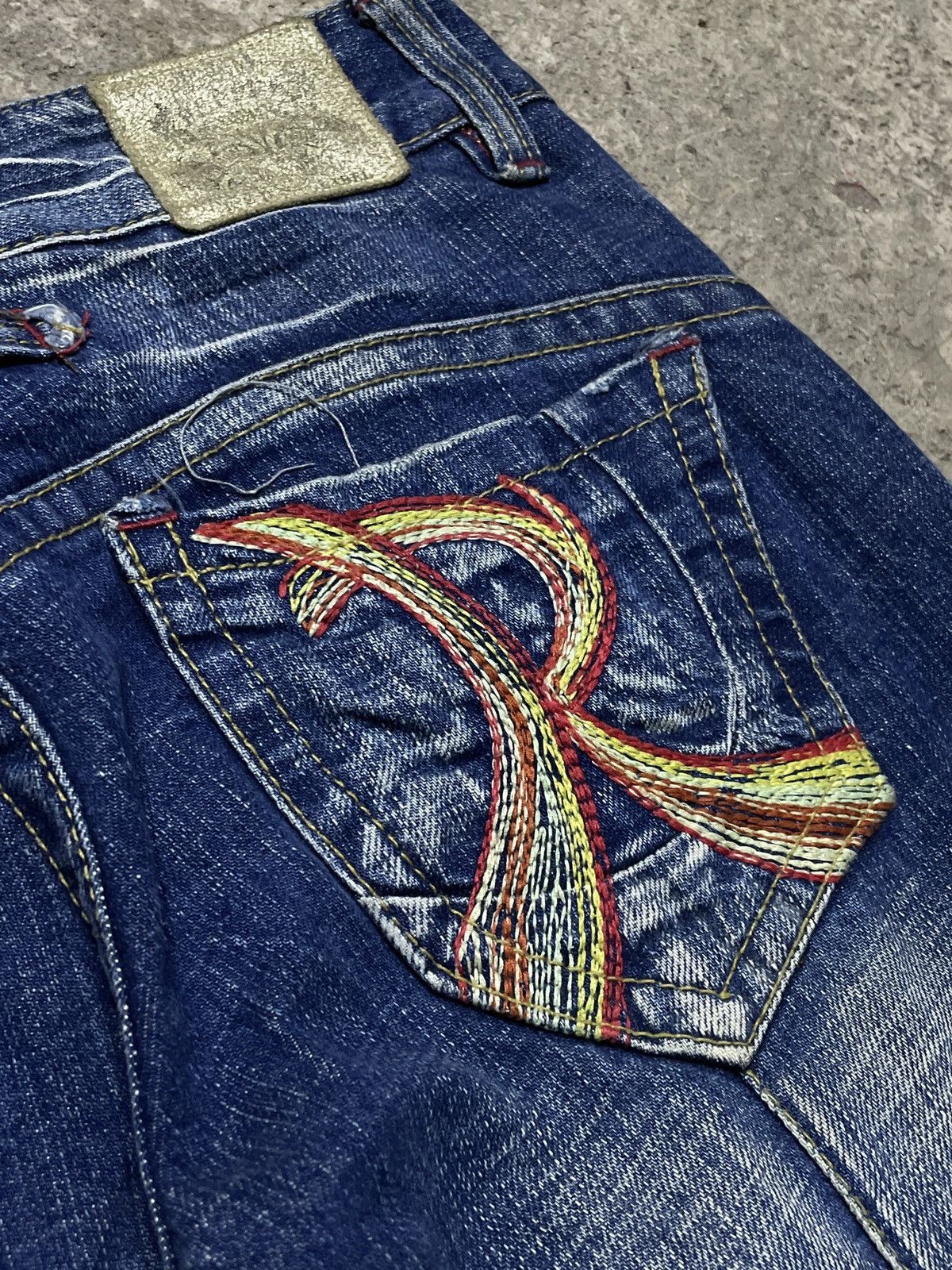 Hysteric Glamour 2000’s Redpepper - Super Flared Rings Denim Pants Size US 27 - 18 Thumbnail