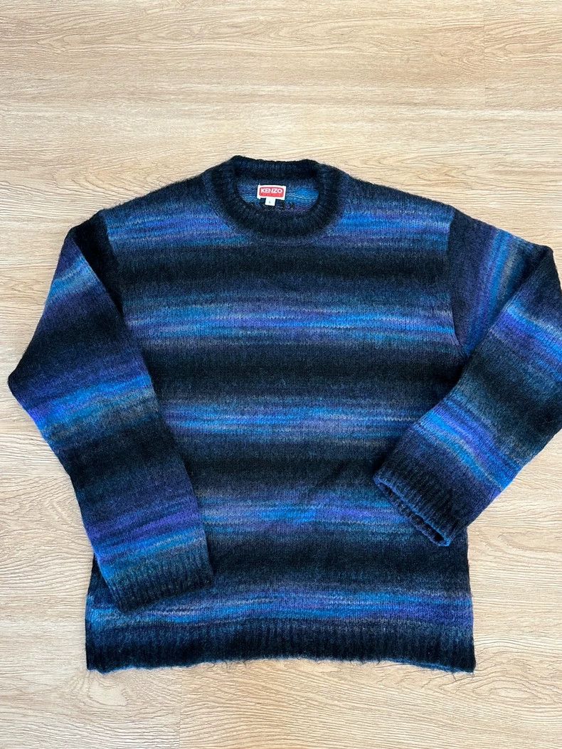 Kenzo KENZO Men's blue striped sweater Size US L / EU 52-54 / 3 - 1 Thumbnail