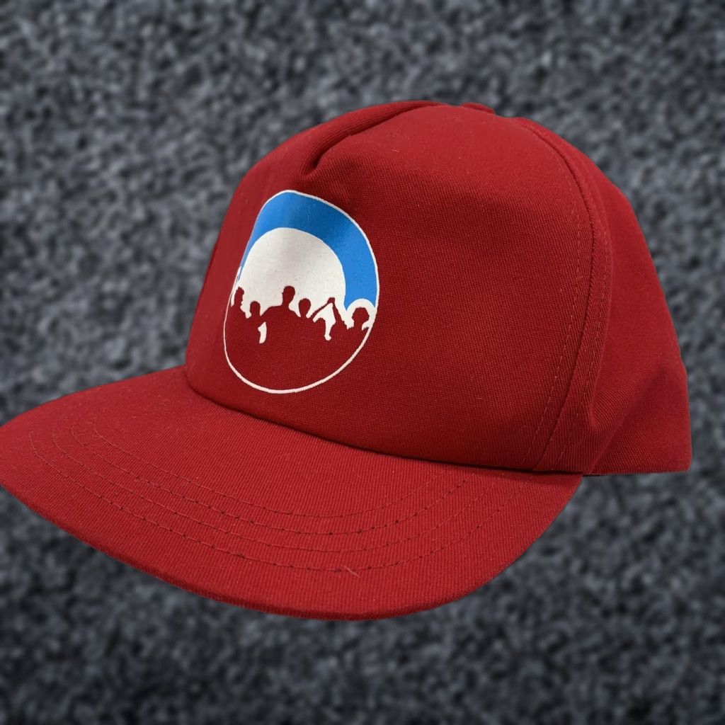 Vintage Unionwear Hat Red One Size Adult Strap Back Workers Unite Logo USA Mens Size ONE SIZE - 1 Thumbnail