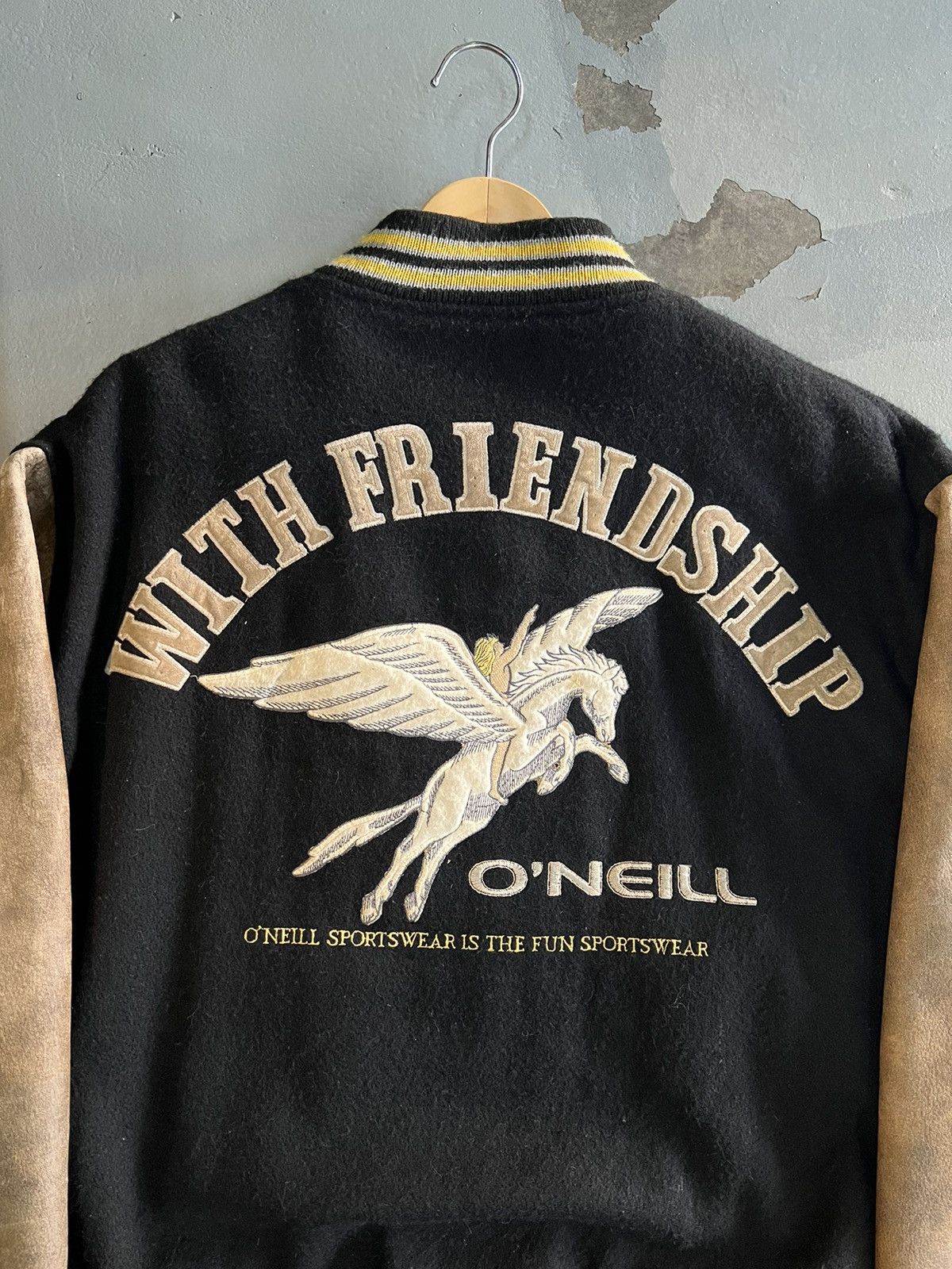 O'Neill Vintage 80’s O’neill Varsity Leather Jacket Size US M / EU 48-50 / 2 - 4 Thumbnail