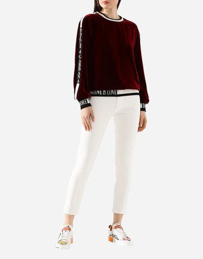 Dolce & Gabbana o1y0925 Crewneck Sweatshirt in Burgundy Size XS / US 0-2 / IT 36-38 - 5 Thumbnail