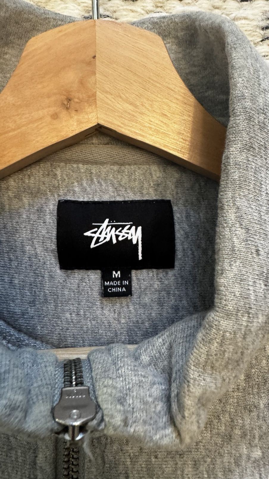 Stussy Stussy Stock Logo Mock - Grey Heather Size US M / EU 48-50 / 2 - 2 Thumbnail