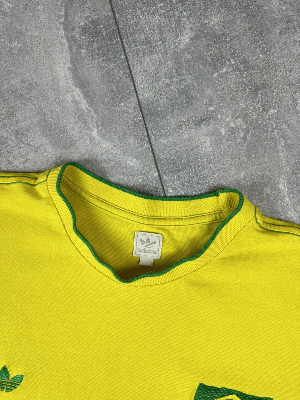 Adidas Adidas Brazil National Team 2010 Soccer Cotton Shirt Size US L / EU 52-54 / 3 - 6 Thumbnail