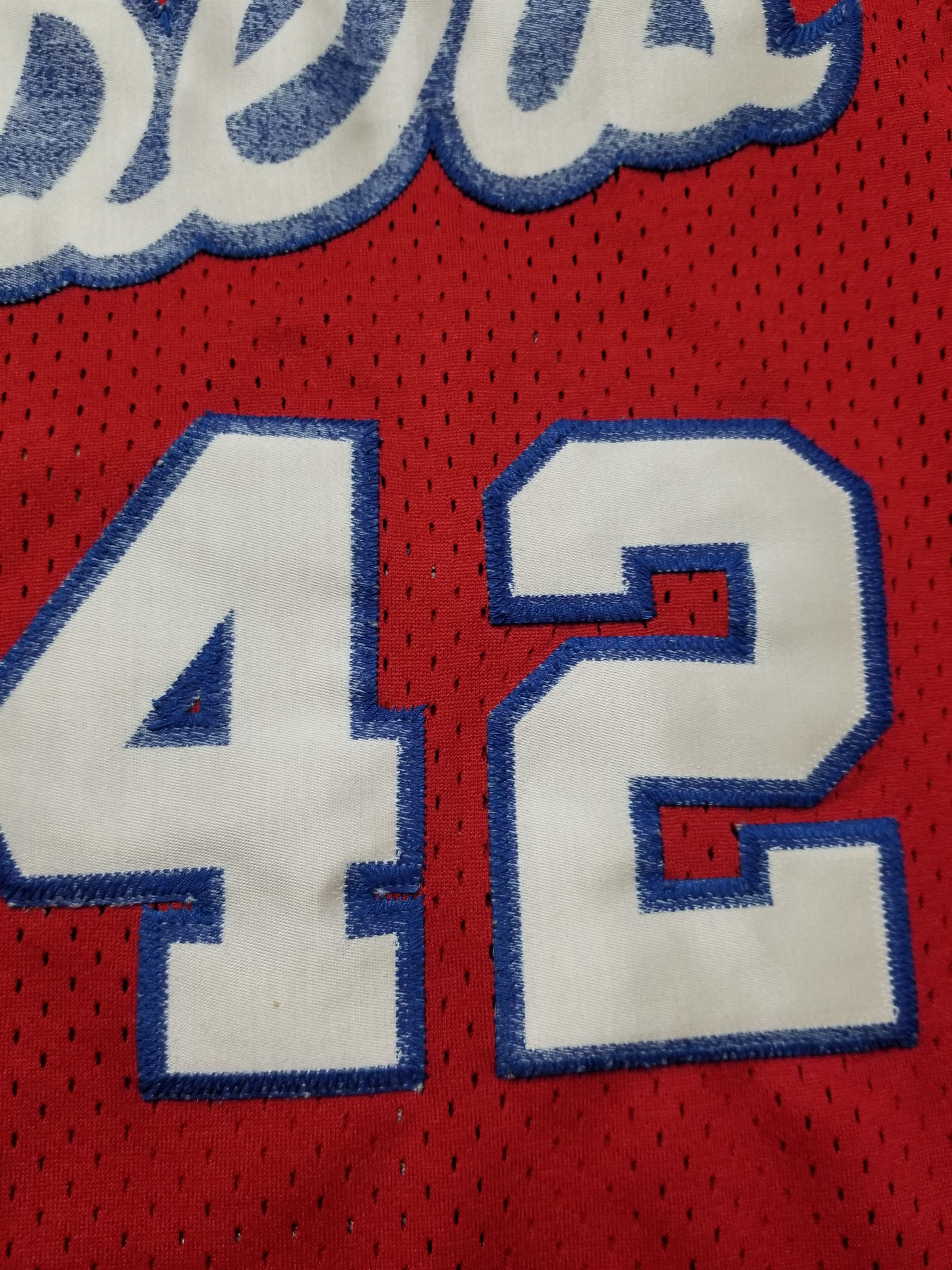 Nike VTG Elton Brand Los Angeles Clippers #42 Red and Blue Jersey Size US S / EU 44-46 / 1 - 10 Thumbnail