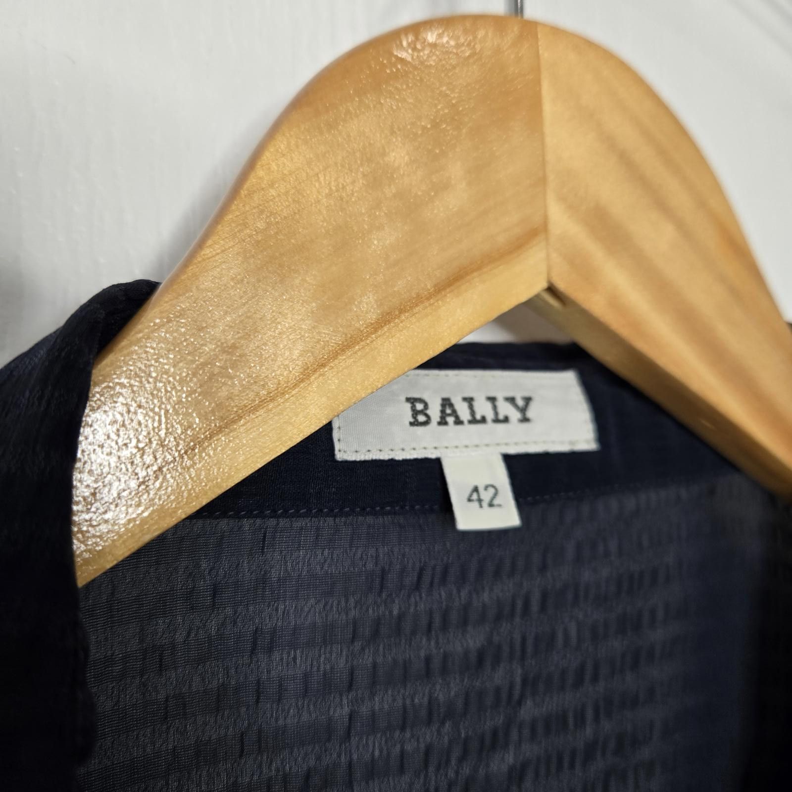 Bally Bally Silk Blouse Womens 42 Black Button Down Short Sleeve Size M / US 6-8 / IT 42-44 - 2 Thumbnail