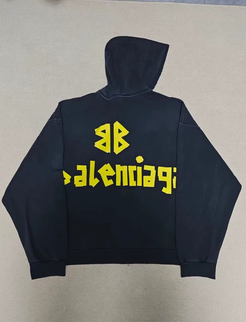 Balenciaga Balenciaga 23fw Tape Tape Masking Paper Zipper Made Old Hoo Size US M / EU 48-50 / 2 - 1 Thumbnail