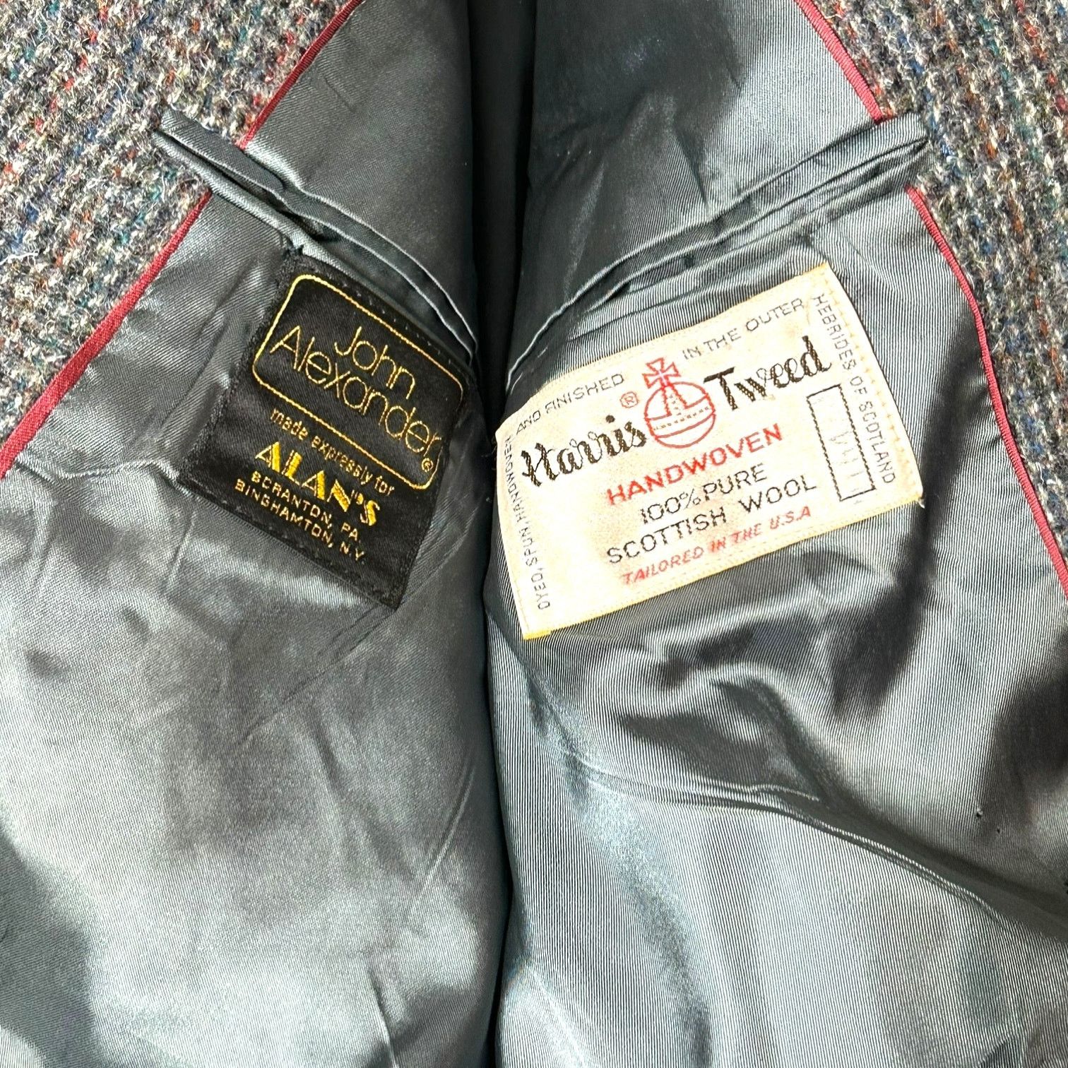 Harris Tweed John Alexander Harris Tweed Men's Wool Blazer 44R Sport Coat Size 44R - 7 Thumbnail