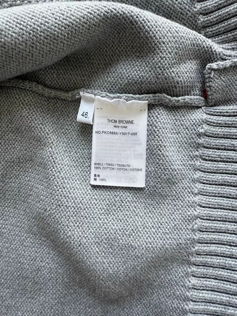 Thom Browne Thom Browne Gray Striped Knit Cardigan Size US S / EU 44-46 / 1 - 4 Thumbnail