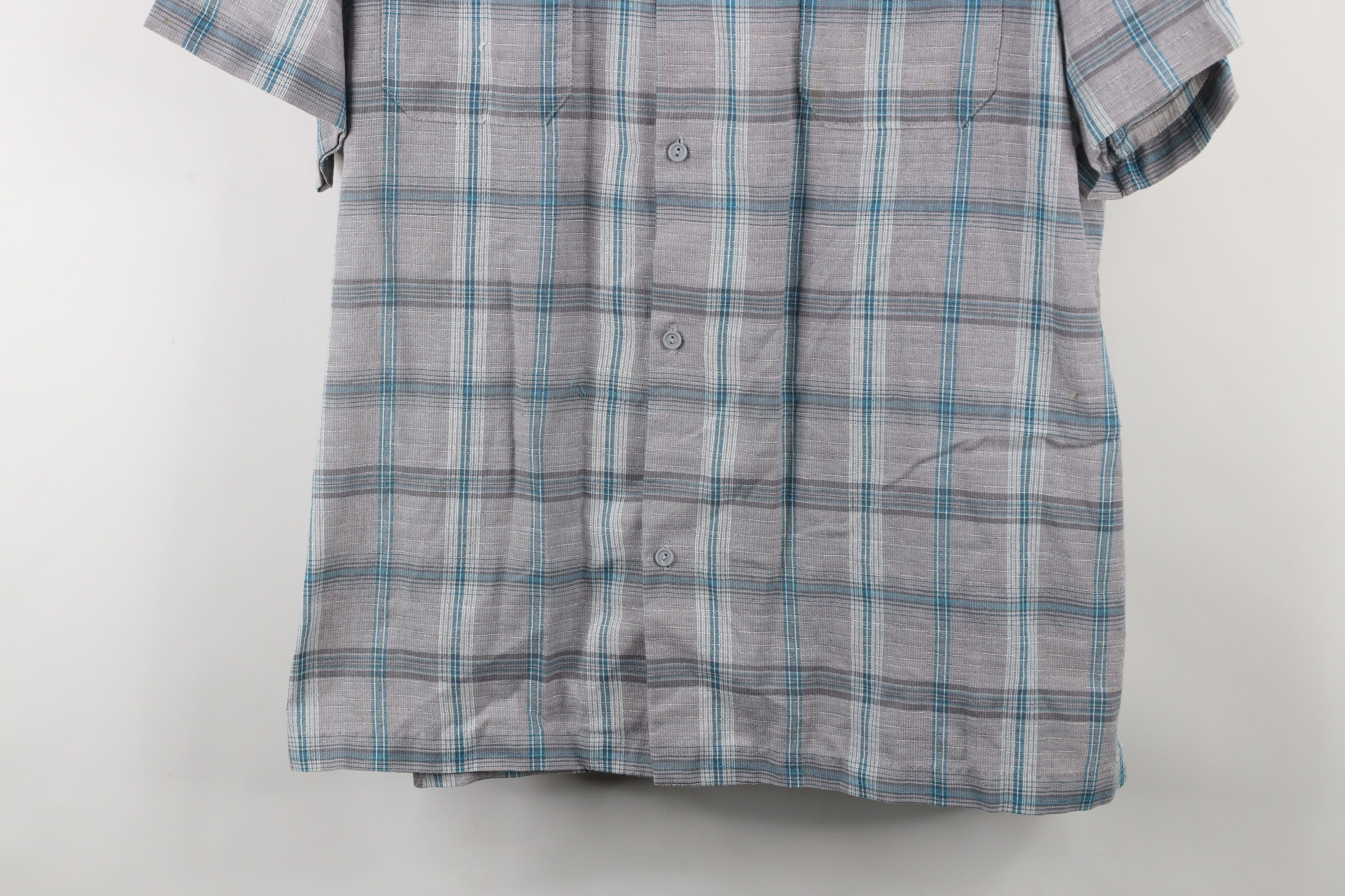 Vintage Vintage 70s Streetwear Lightweight Weave Camp Button Shirt Size US XL / EU 56 / 4 - 3 Thumbnail
