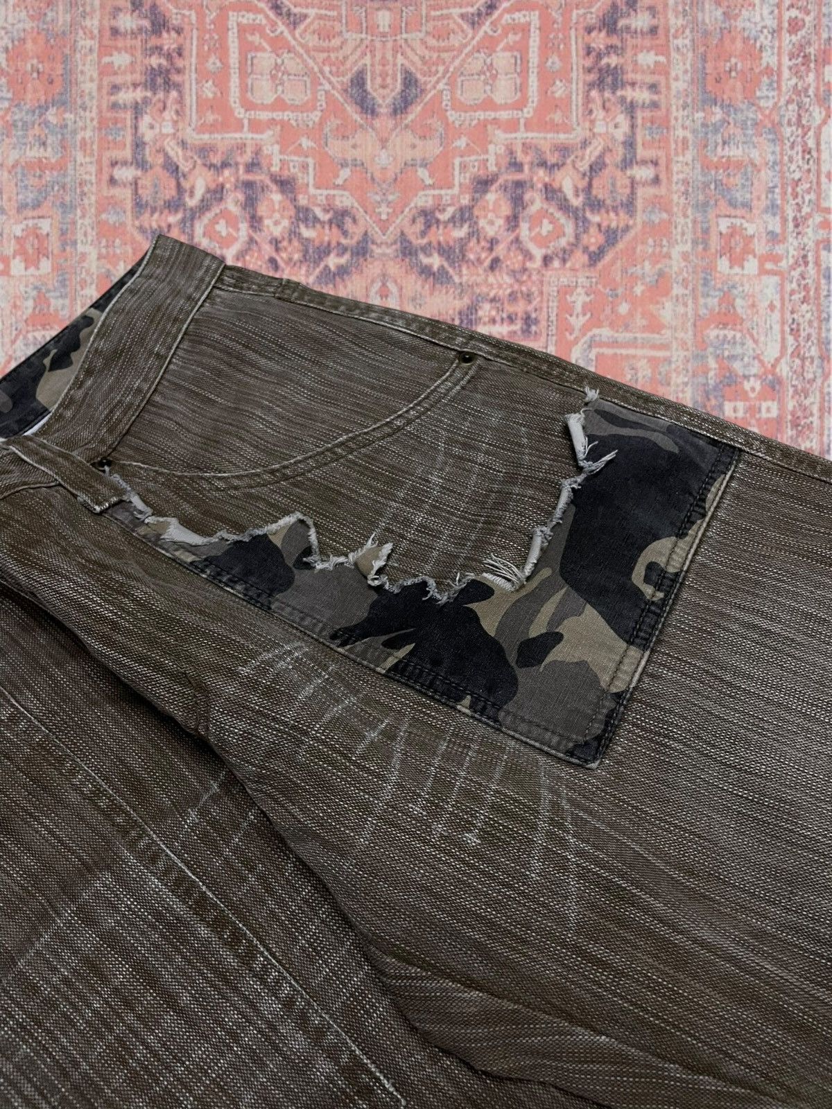 Beauty Beast Vintage Rare Japan Designer Gumu International Combat Denim Size US 30 / EU 46 - 9 Thumbnail