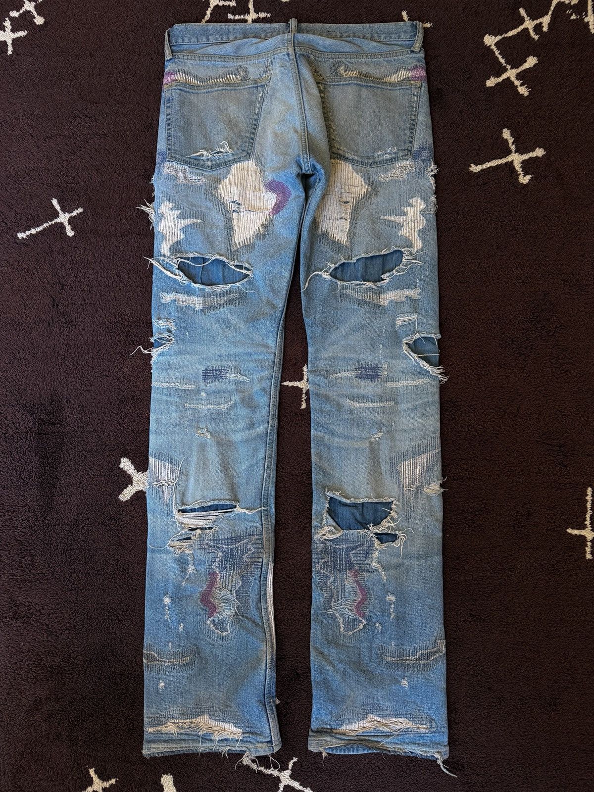 Vlone Vlone blue scab denim Size US 32 / EU 48 - 2 Thumbnail