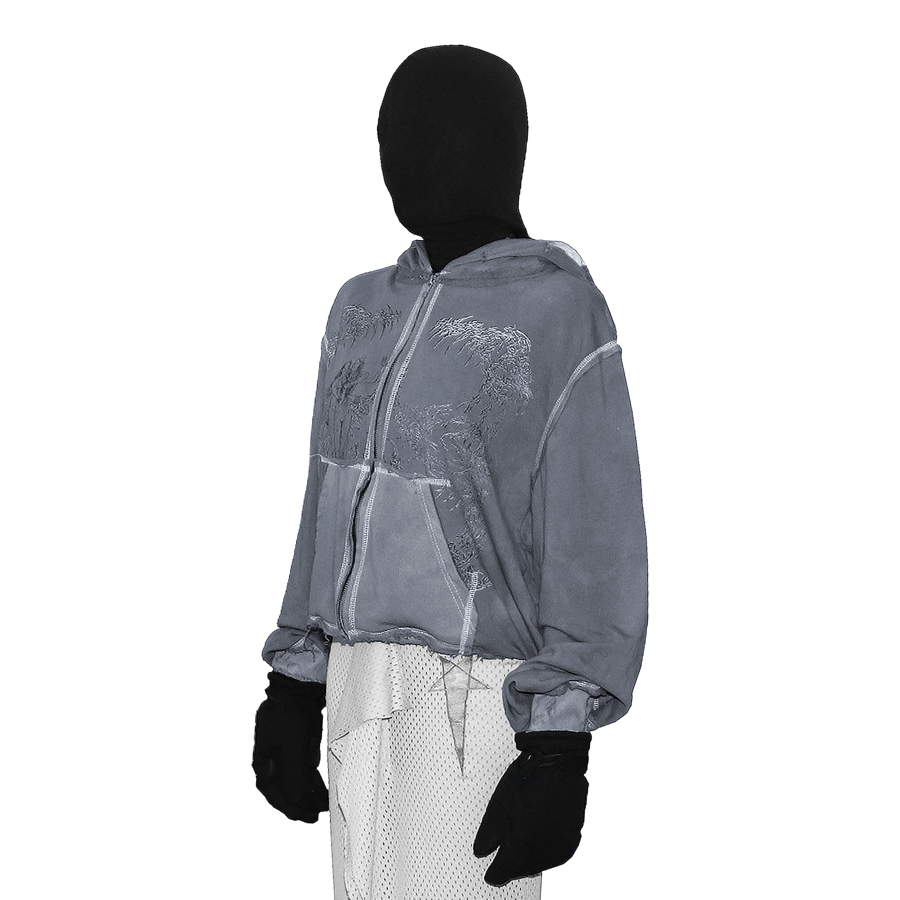 Japanese Brand oedema "nymph" asphalt hoodie Size US XL / EU 56 / 4 - 1 Thumbnail