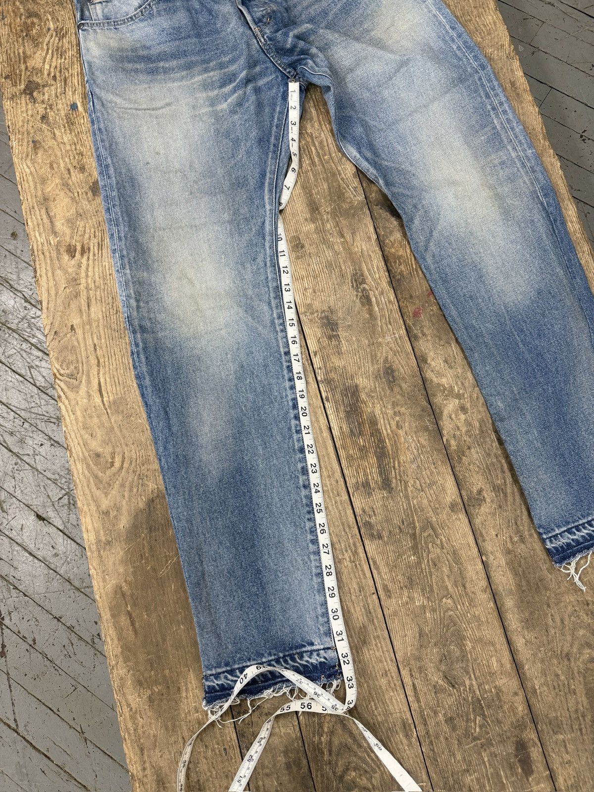 John Elliott John Elliot Distressed Jeans Blue Size 33 Size US 33 - 6 Thumbnail