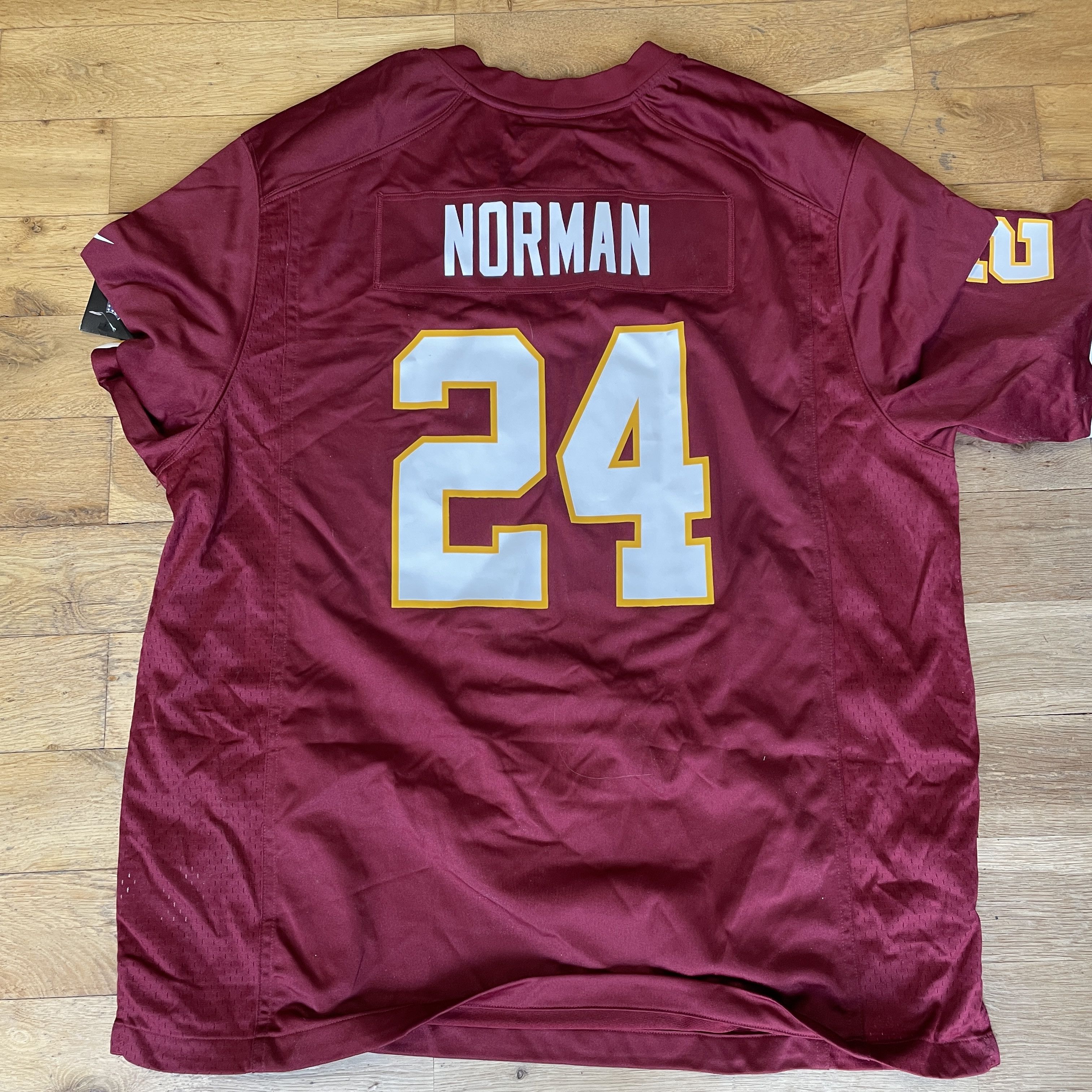 NFL × Nike NIKE NFL WASHINGTONS REDSKINS JERSEY NORMAN T-SHIRT #24 XXL Size US XXL / EU 58 / 5 - 2 Thumbnail