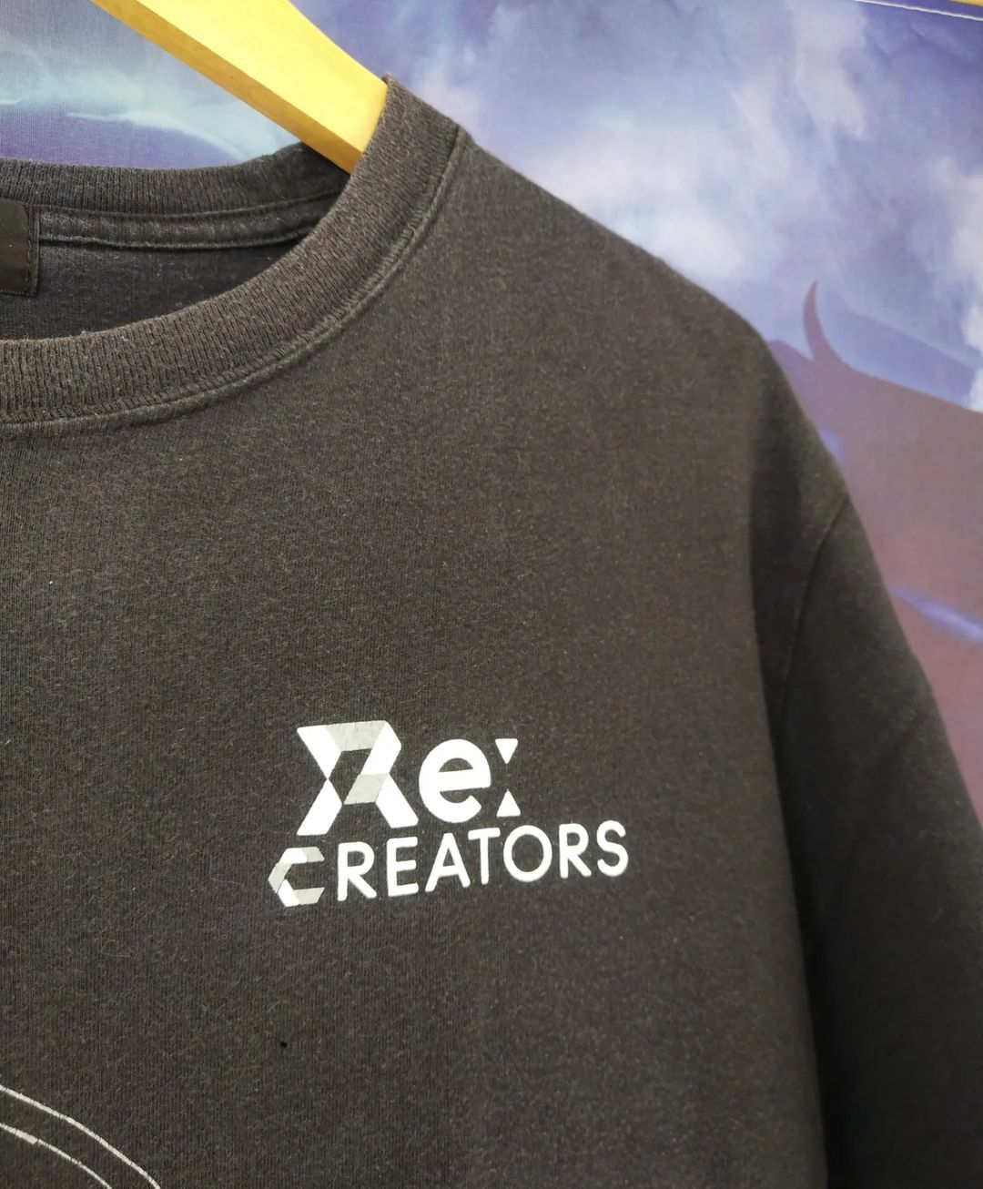 Anime × Japanese Brand Re:Creators Big Print Black Official Anime Tees Size US L / EU 52-54 / 3 - 3 Thumbnail