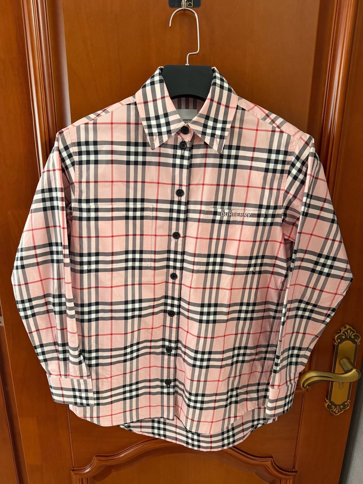 Burberry Burberry Plaid Pink Shirt s Men Size US S / EU 44-46 / 1 - 1 Thumbnail