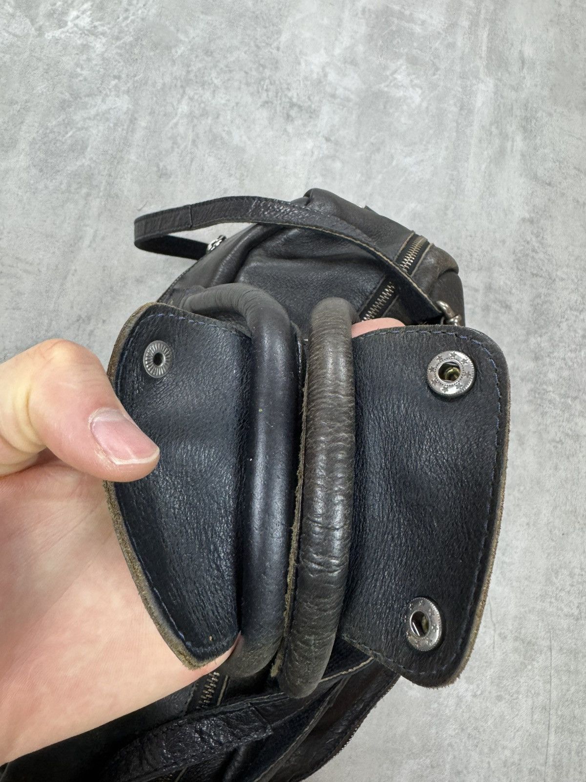 Handmade Cowboysbag leather shoulder CowBoys bag biker motorcycle bag Size ONE SIZE - 15 Thumbnail