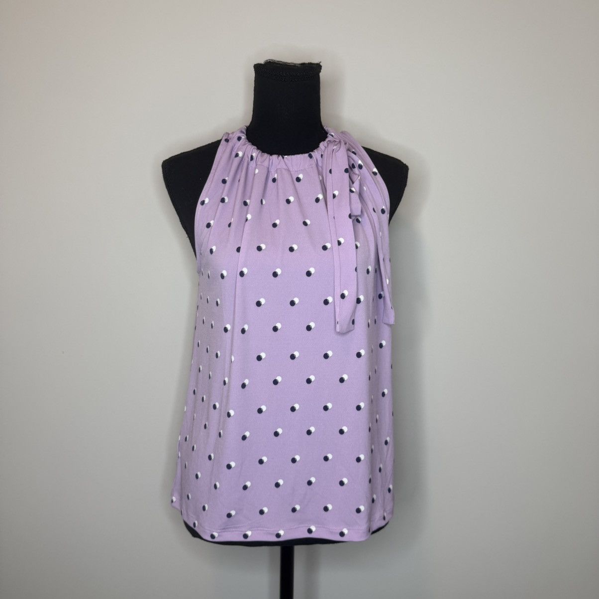 Ann Taylor Ann Taylor Lavender Polka Dot Halter Camisole Size S / US 4 / IT 40 - 1 Thumbnail