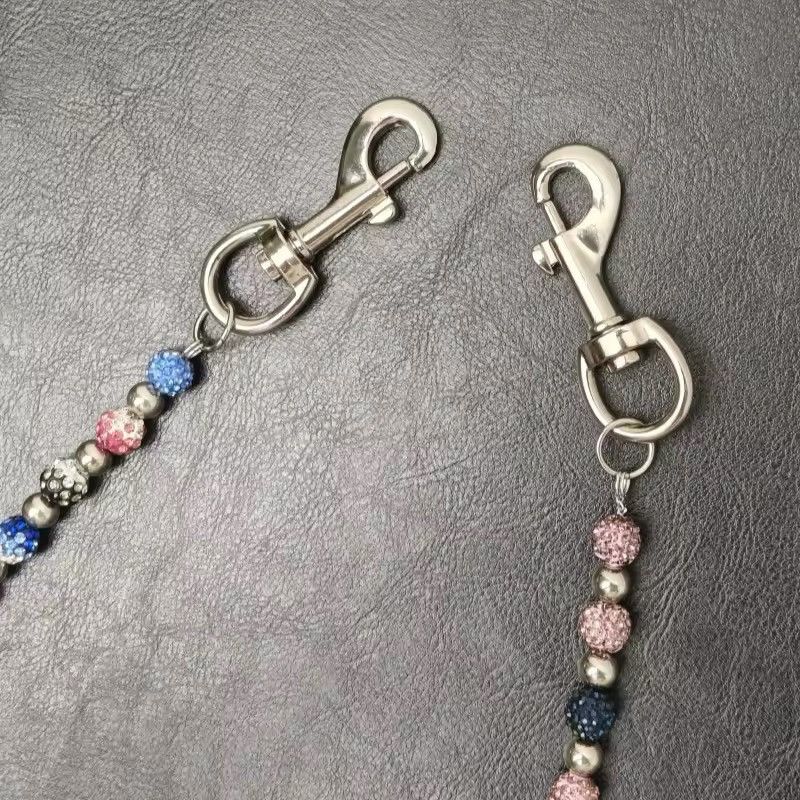 Other Round Bead Rhinestone Multicolor Punk Pants Chain Size ONE SIZE - 7 Thumbnail