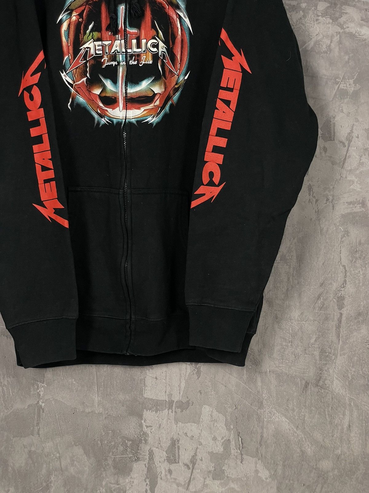 Metallica × Vintage Vintage Metallica Full Print Y2K Rock Zip Hoodie Size US XL / EU 56 / 4 - 6 Thumbnail