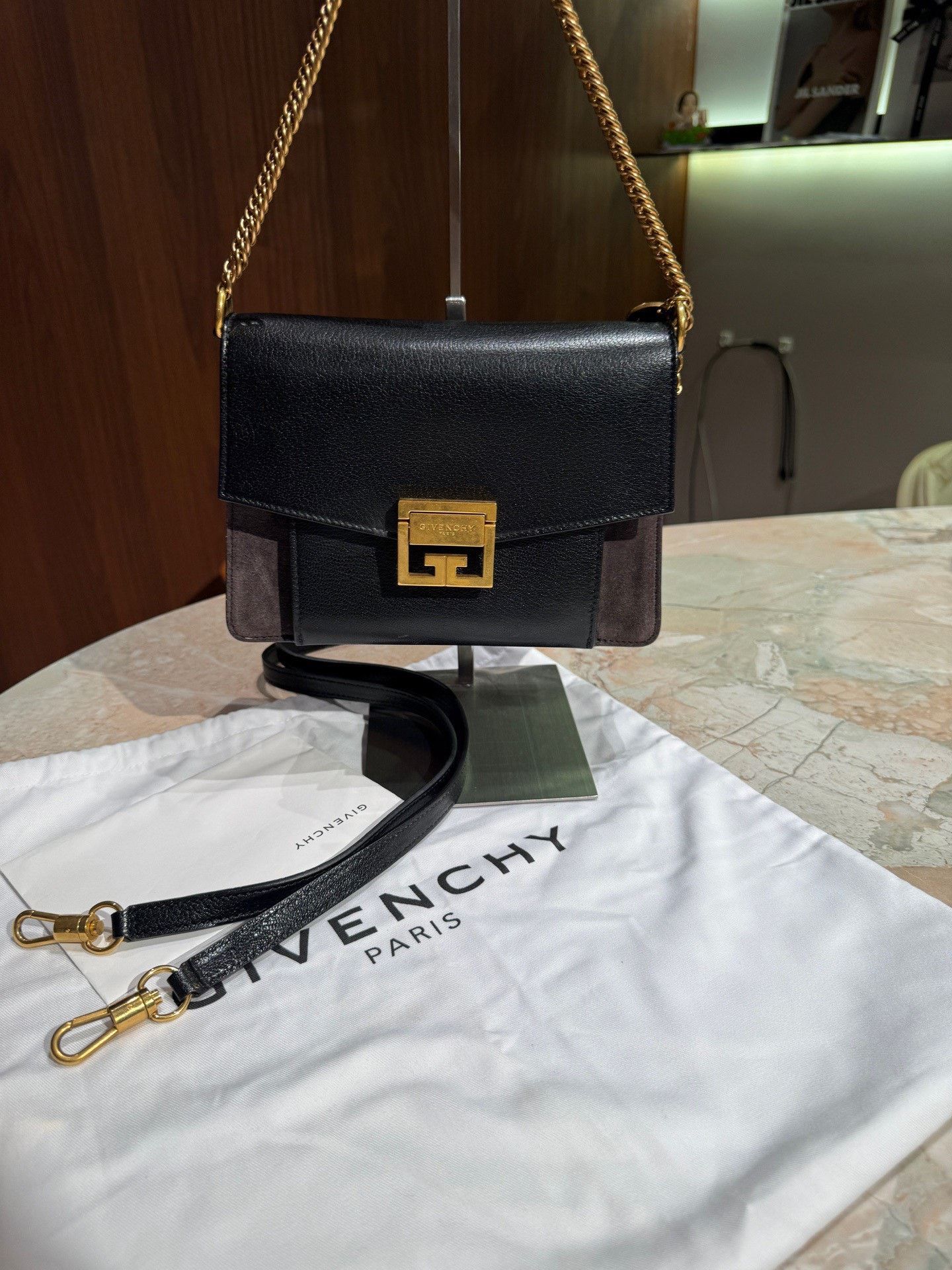 Givenchy Givenchy GV3 Small Sheepskin Crossbody Bag Size ONE SIZE - 1 Thumbnail